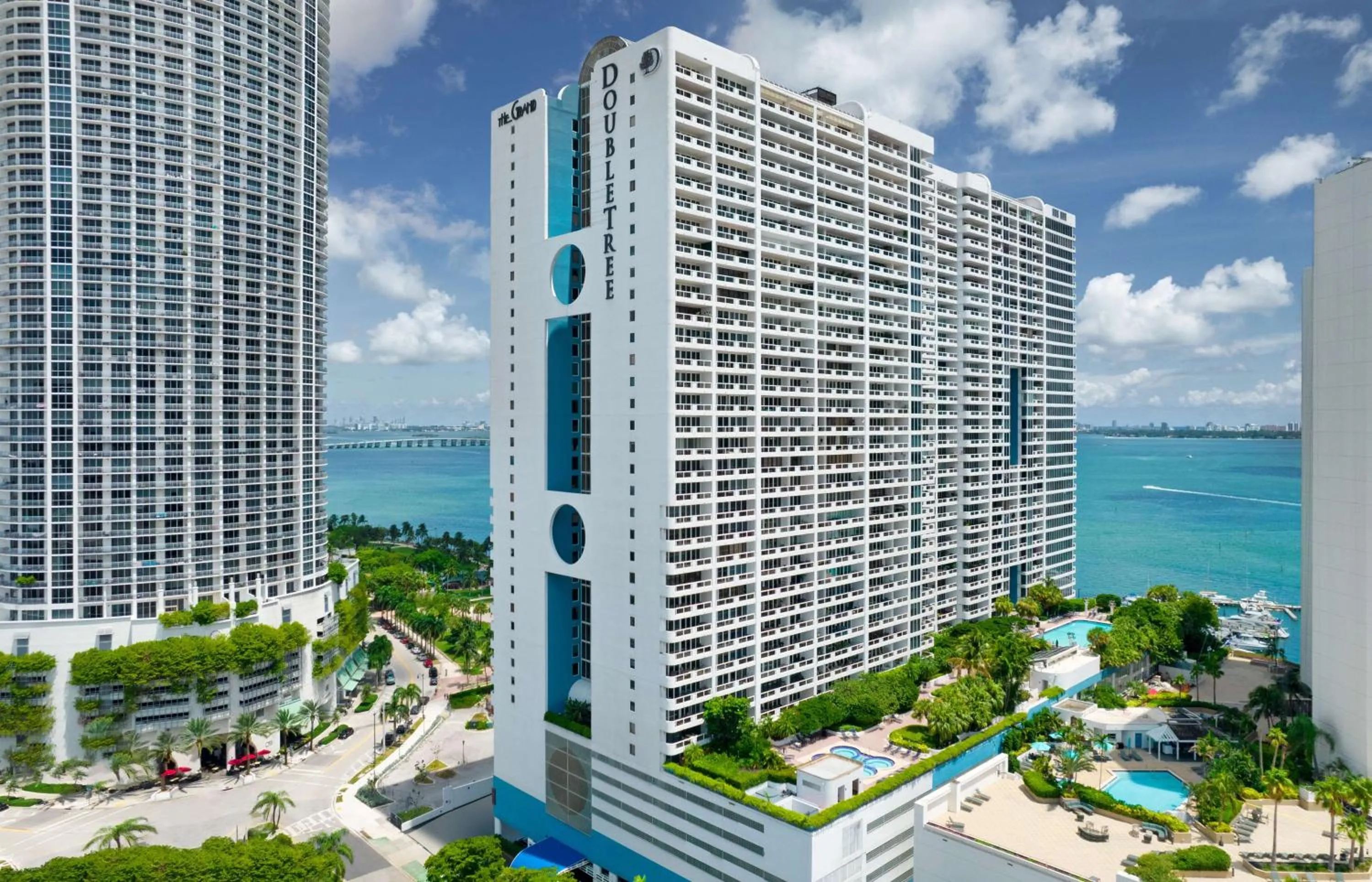 Property building in DoubleTree by Hilton Grand Hotel Biscayne Bay