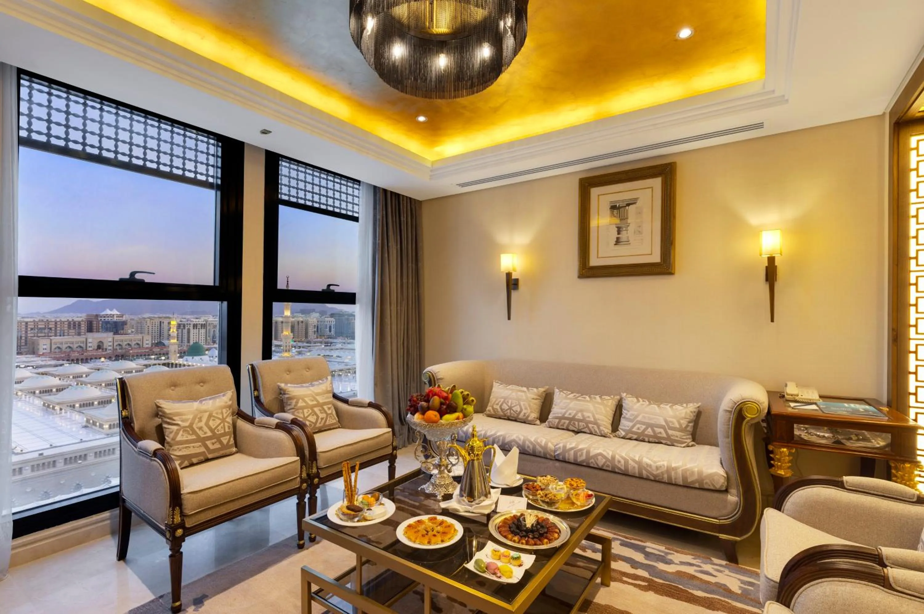 Seating area in The Oberoi Madina المدينة أوبروي