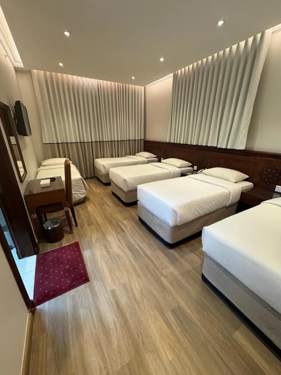 Bed in Rotana Al Mesk Hotel