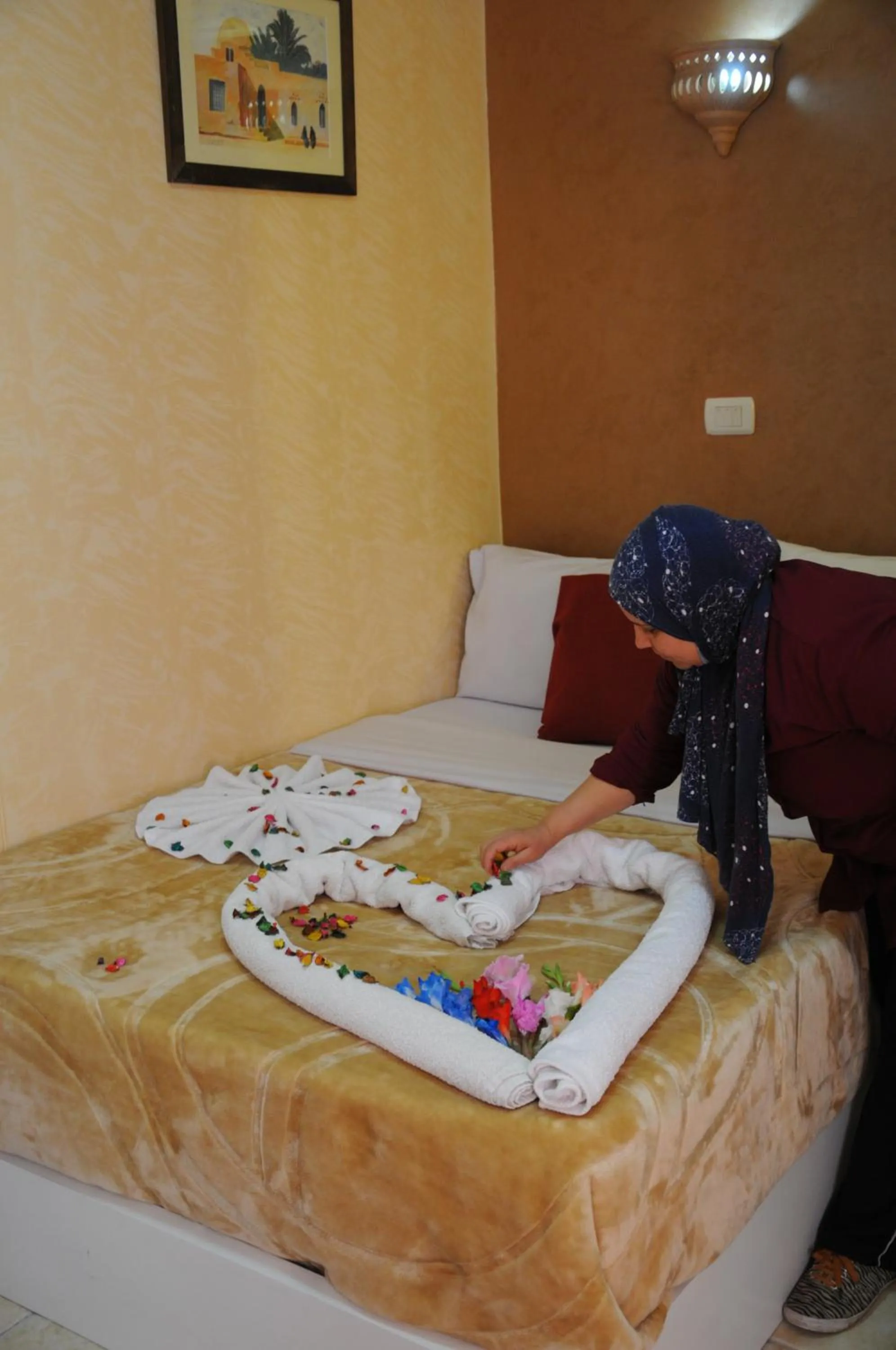 Bed in Osiris Hotel Cairo