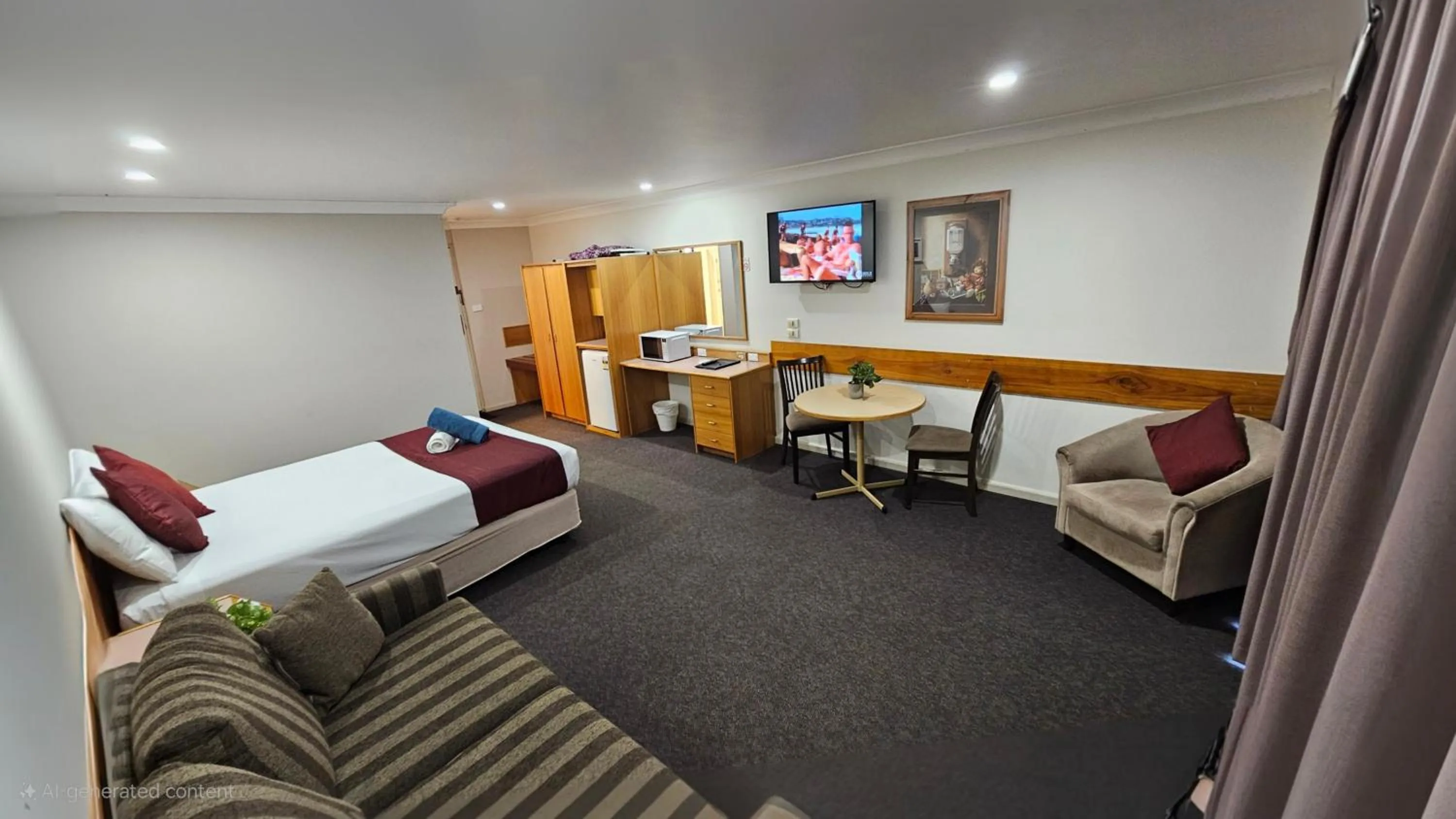 Photo of the whole room, Bed in Hilltops Retreat Motor Inn