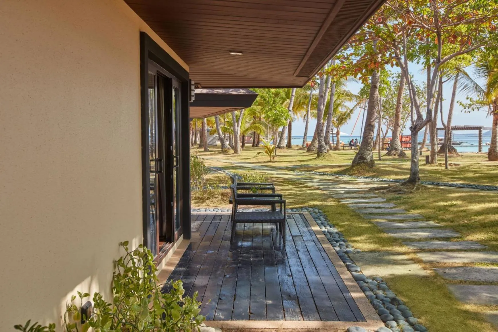 Patio in Two Seasons Coron Island Resort