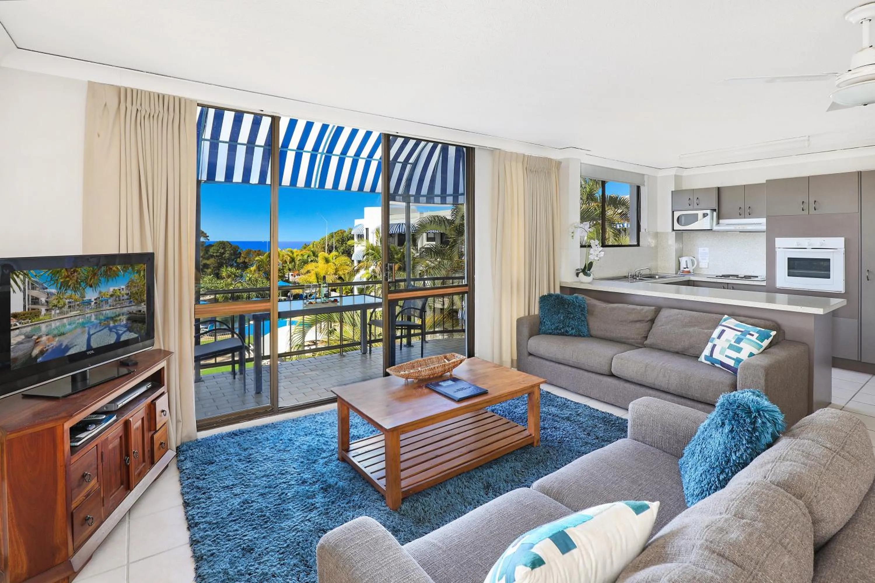 Living room in Headland Tropicana Resort