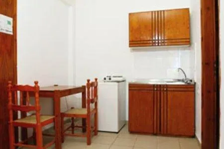 Dining area, Kitchen/Kitchenette in Kato Stalos Beach