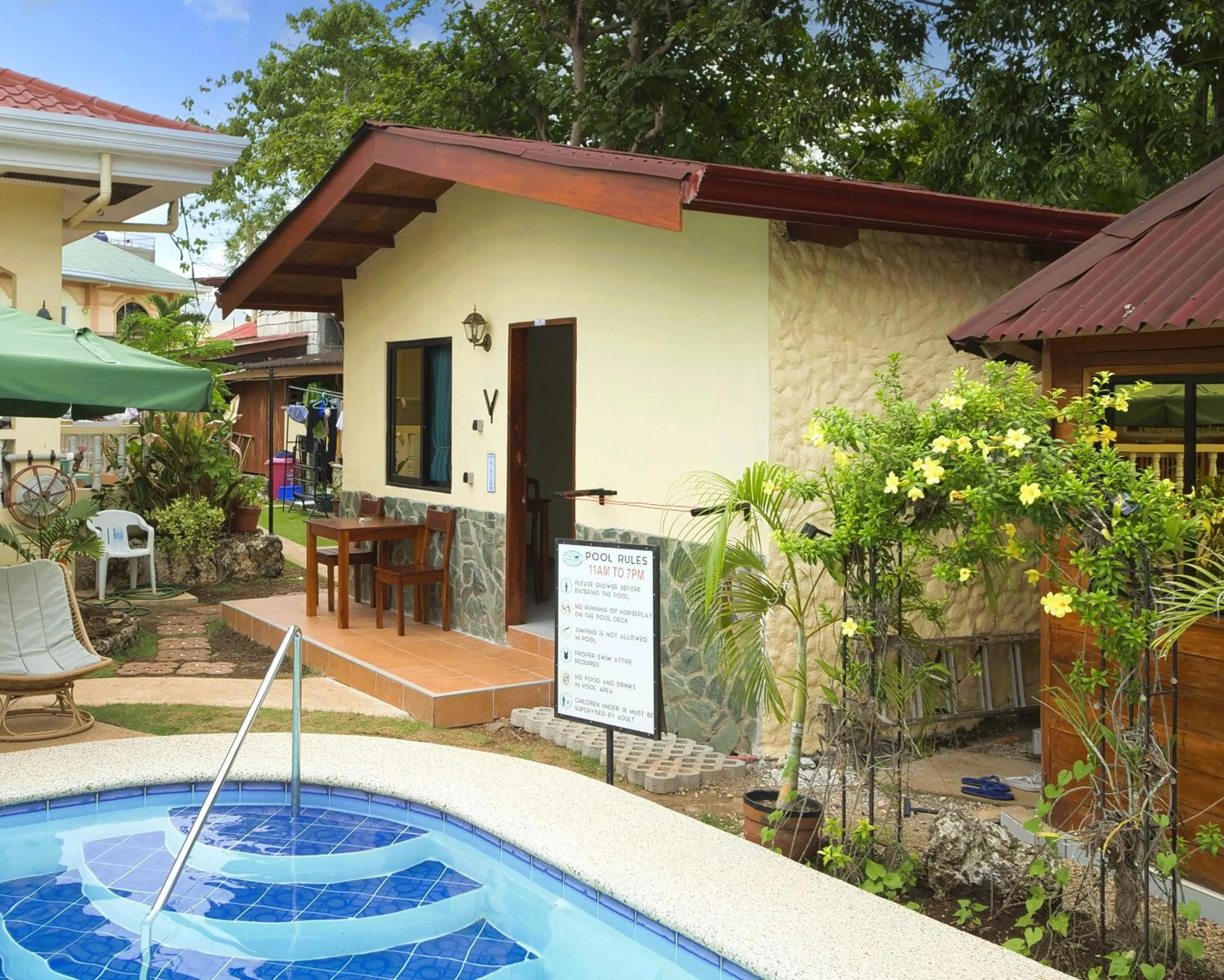 Patio in Alona Austria Resort