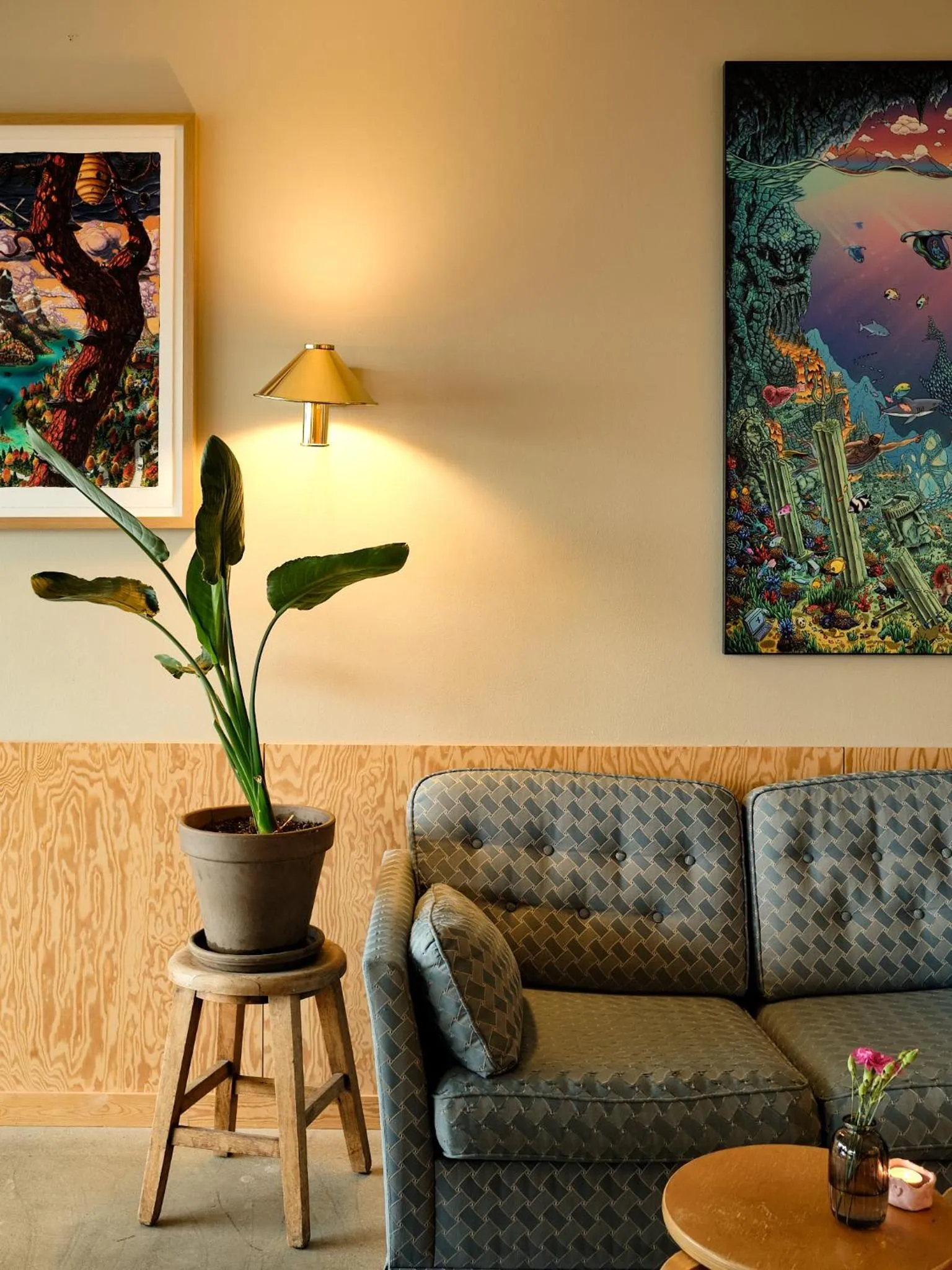 Living room in Balestrand Hotel