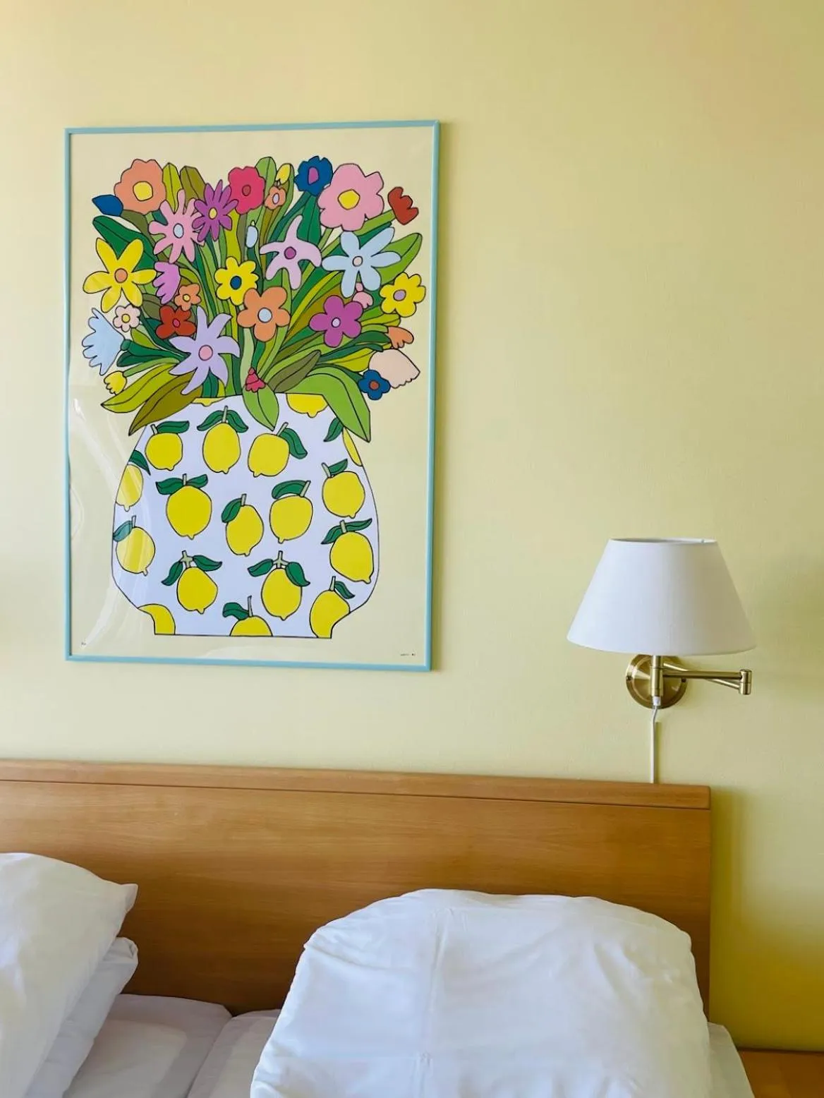 Decorative detail, Bed in Balestrand Hotel