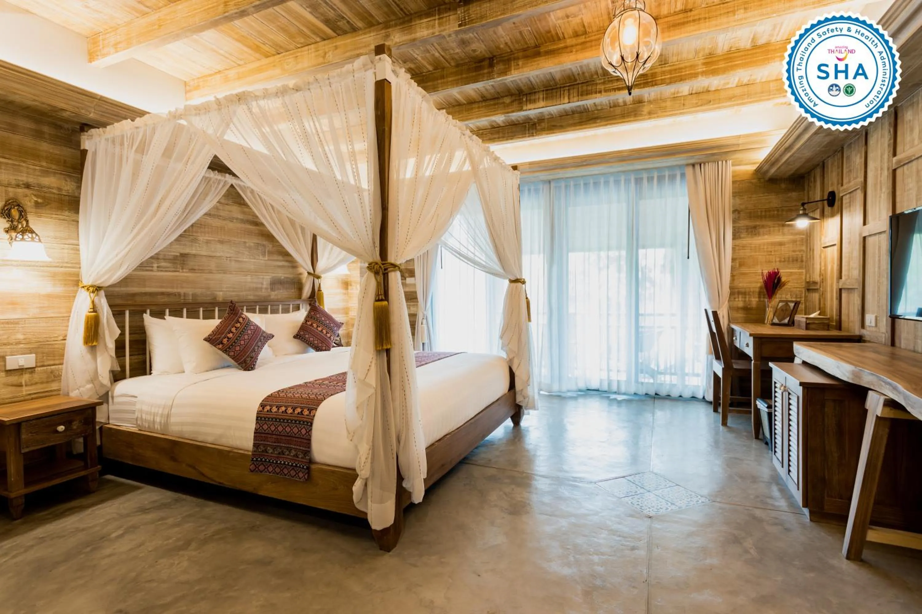 Decorative detail in Nampiangdin Boutique Hotel