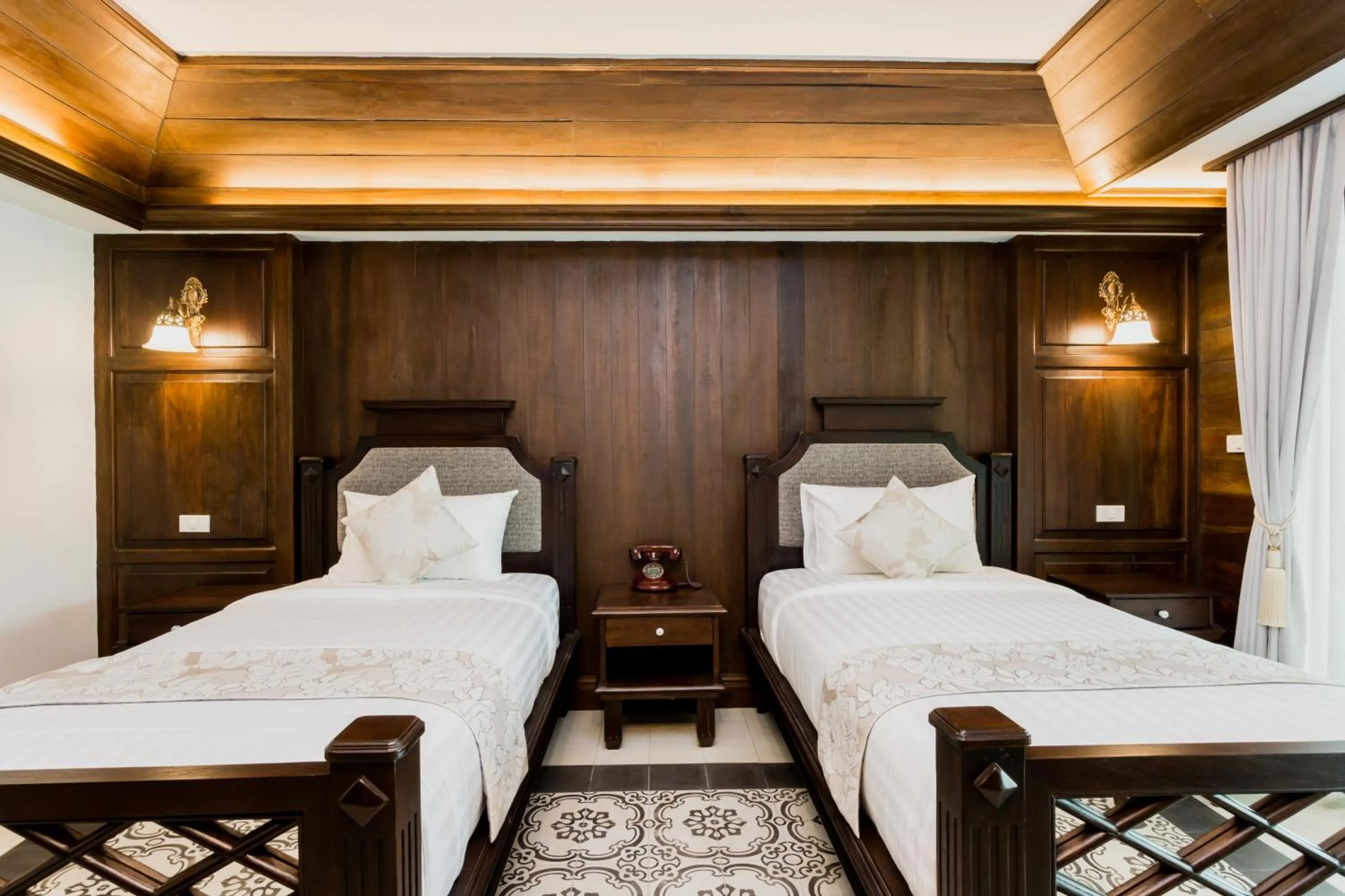 Decorative detail in Nampiangdin Boutique Hotel