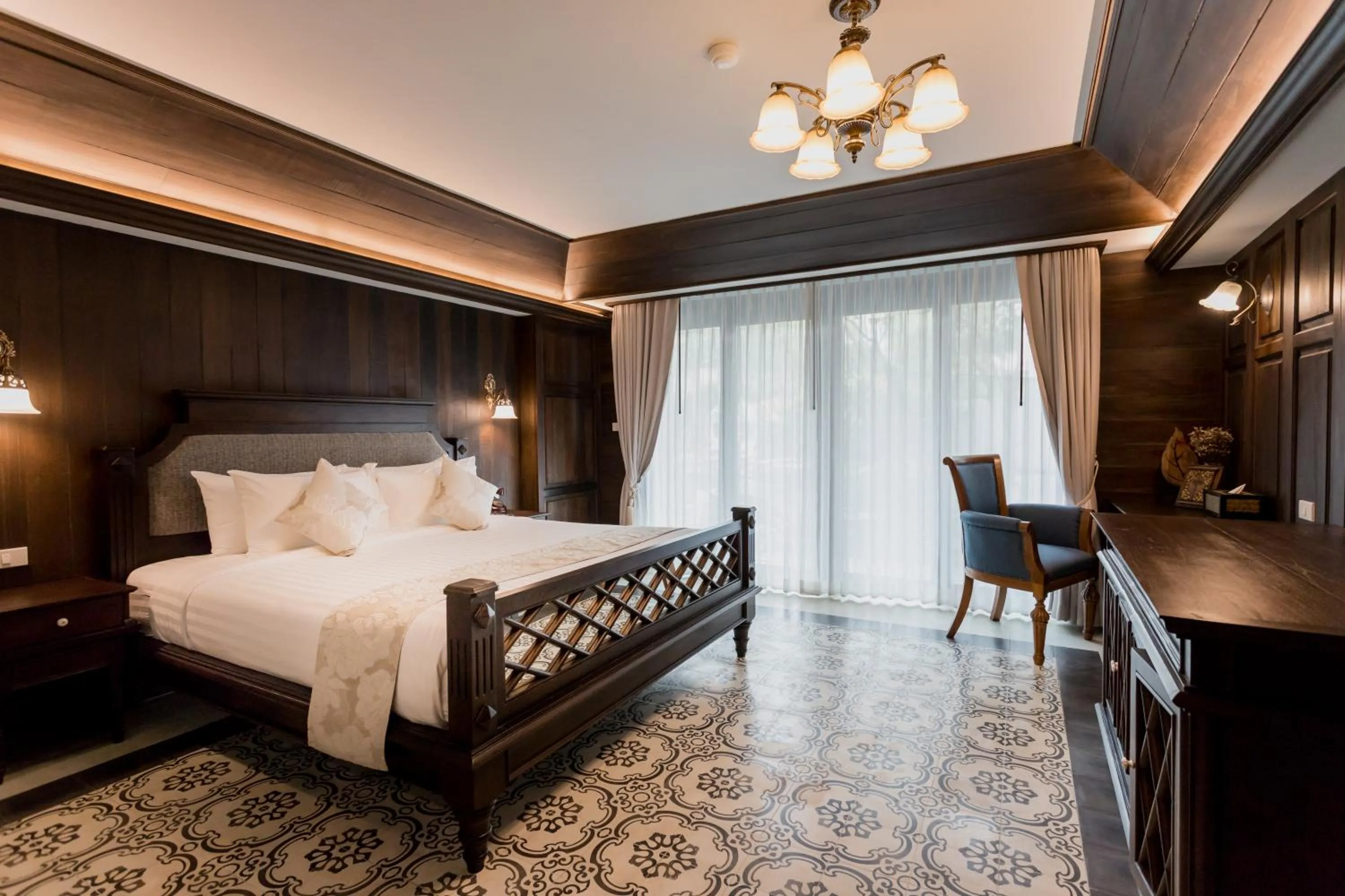 Bed in Nampiangdin Boutique Hotel