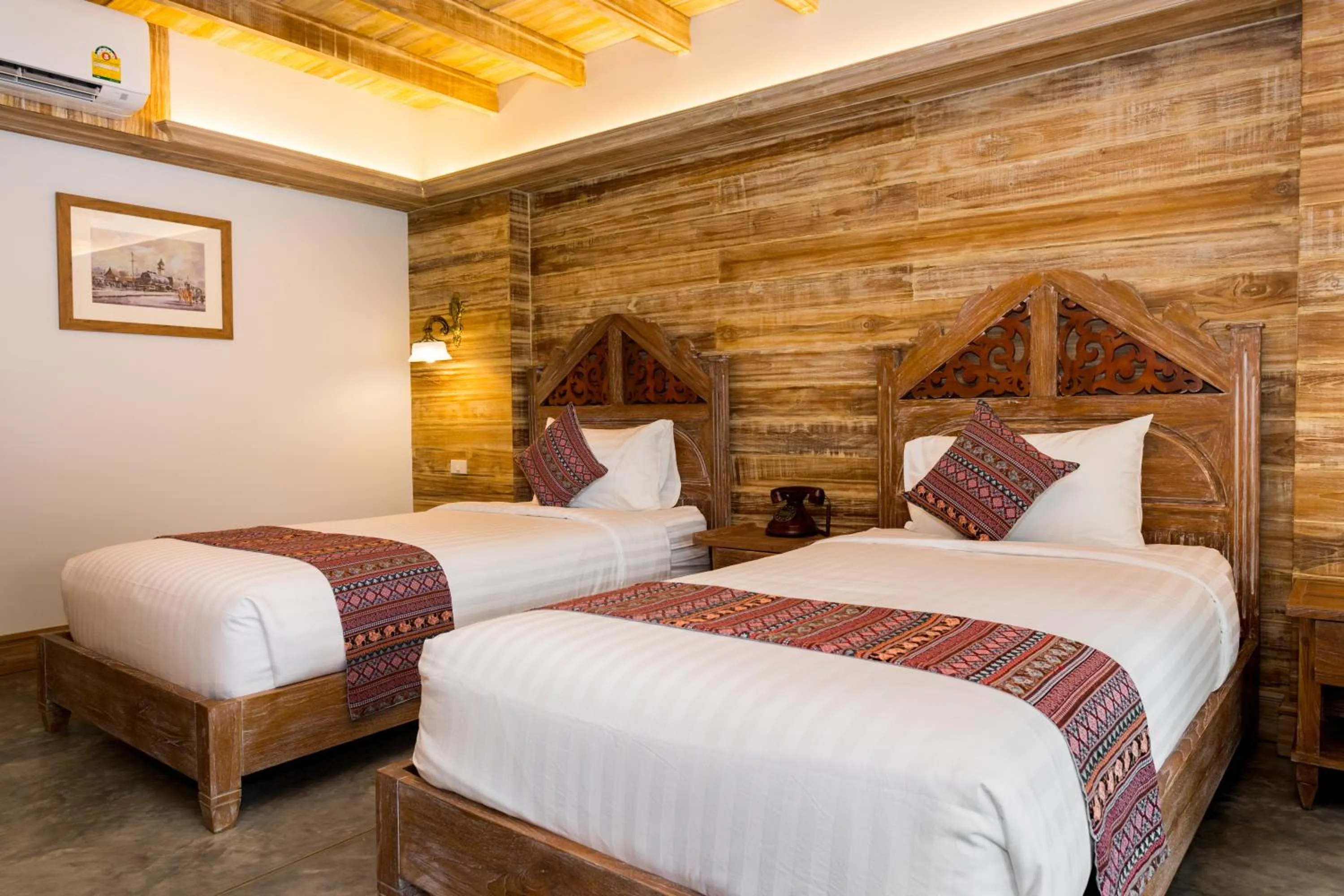 Decorative detail in Nampiangdin Boutique Hotel