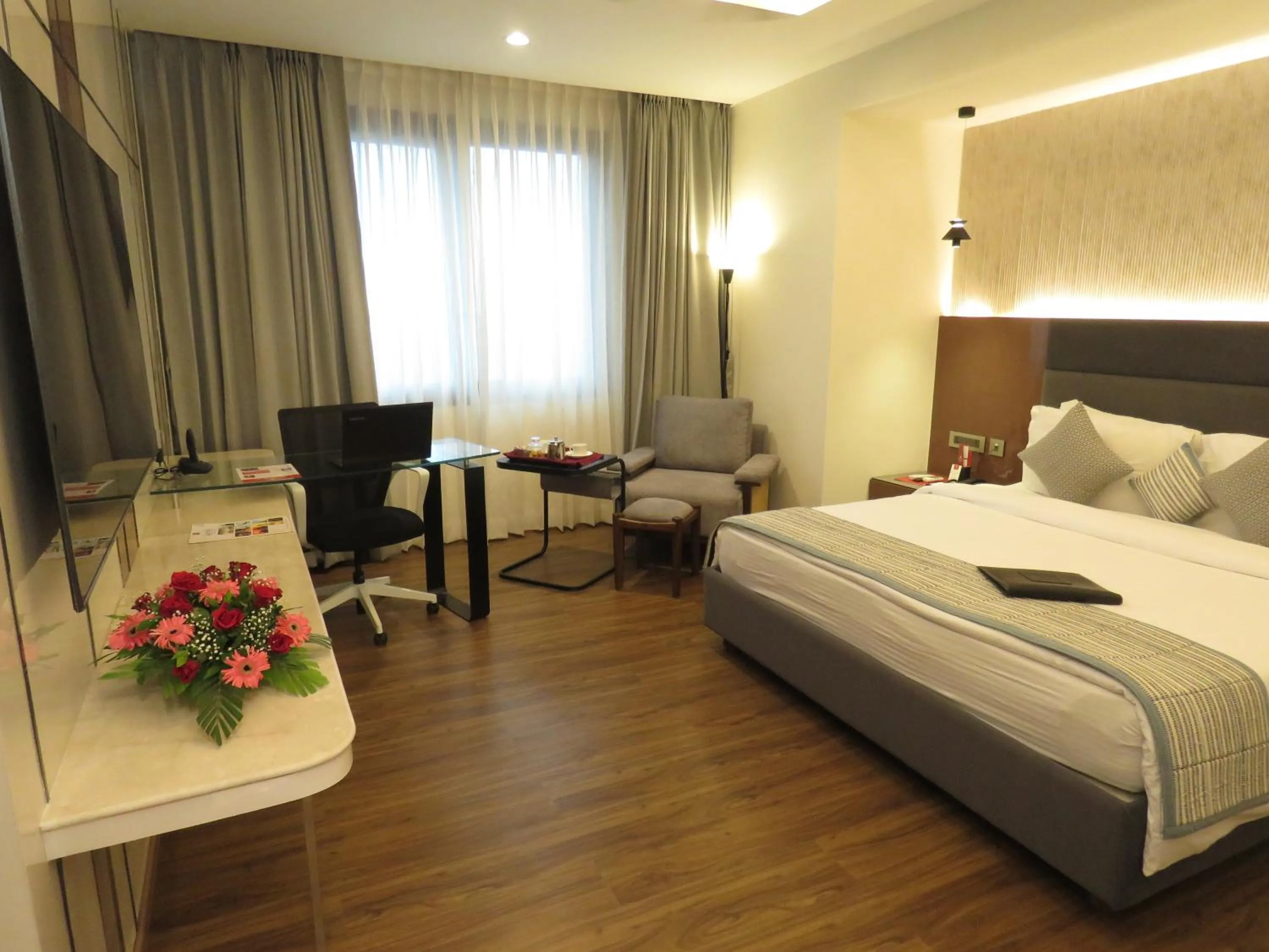 Bedroom, Bed in Lords Plaza Surat
