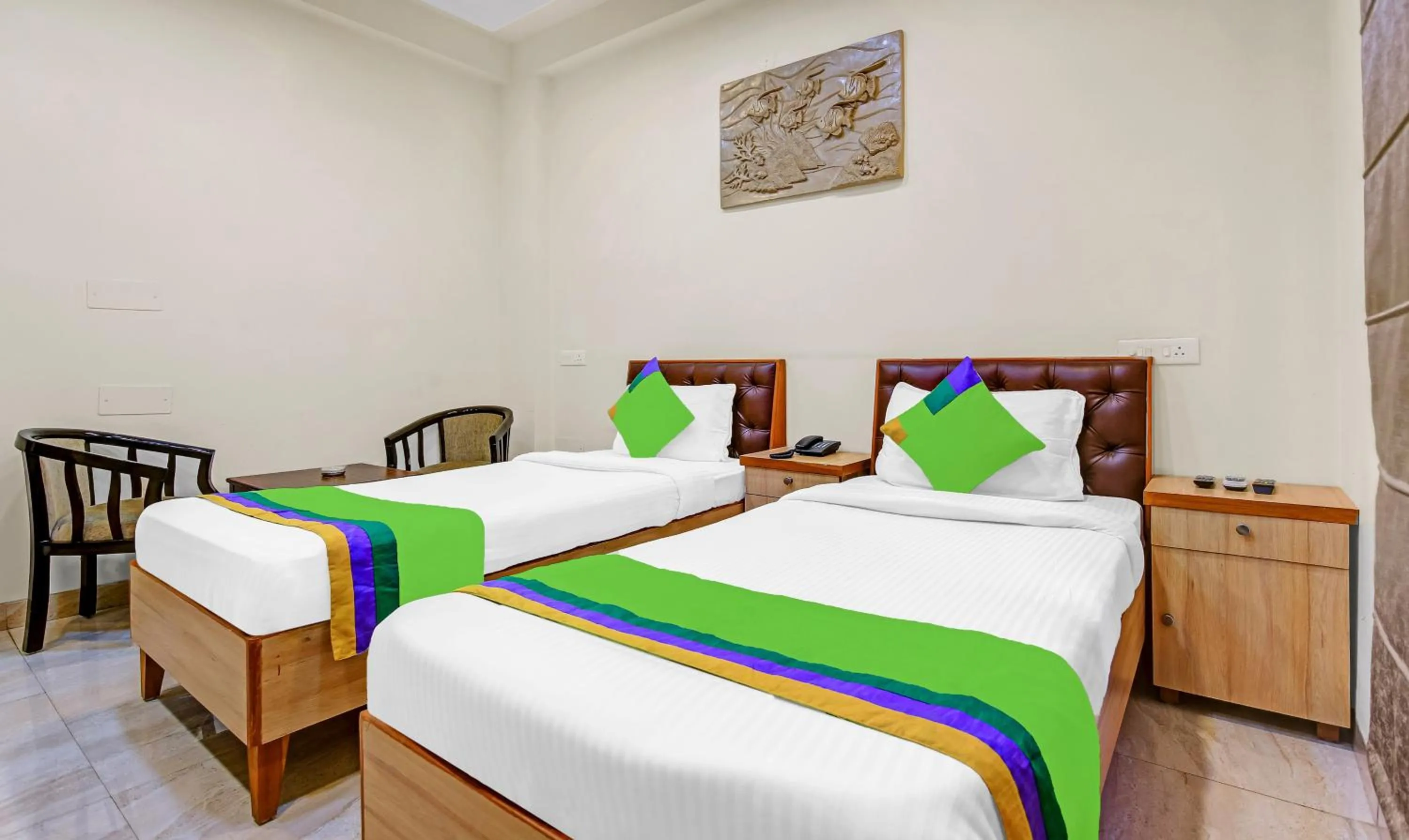 Bedroom, Bed in Treebo Sai Village Gold Souk - Sec 43