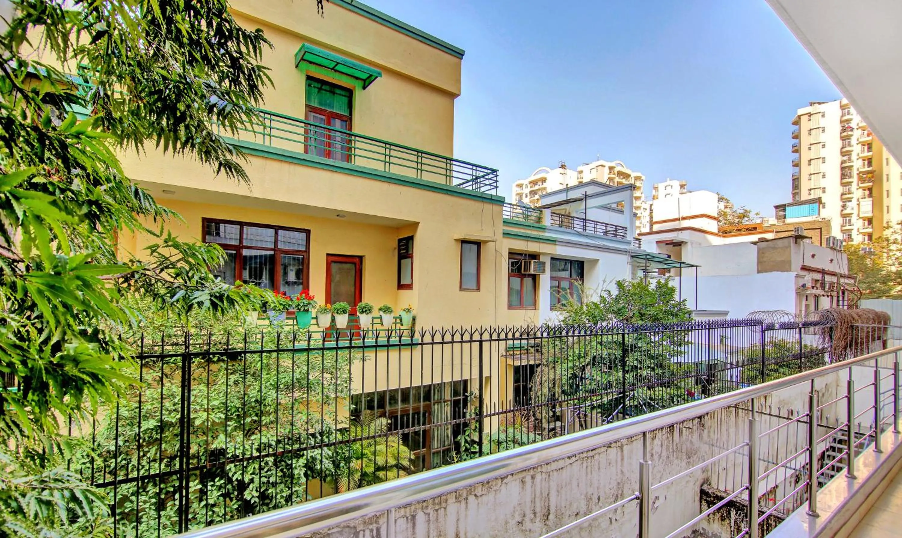 Balcony/Terrace in Treebo Sai Village Gold Souk - Sec 43