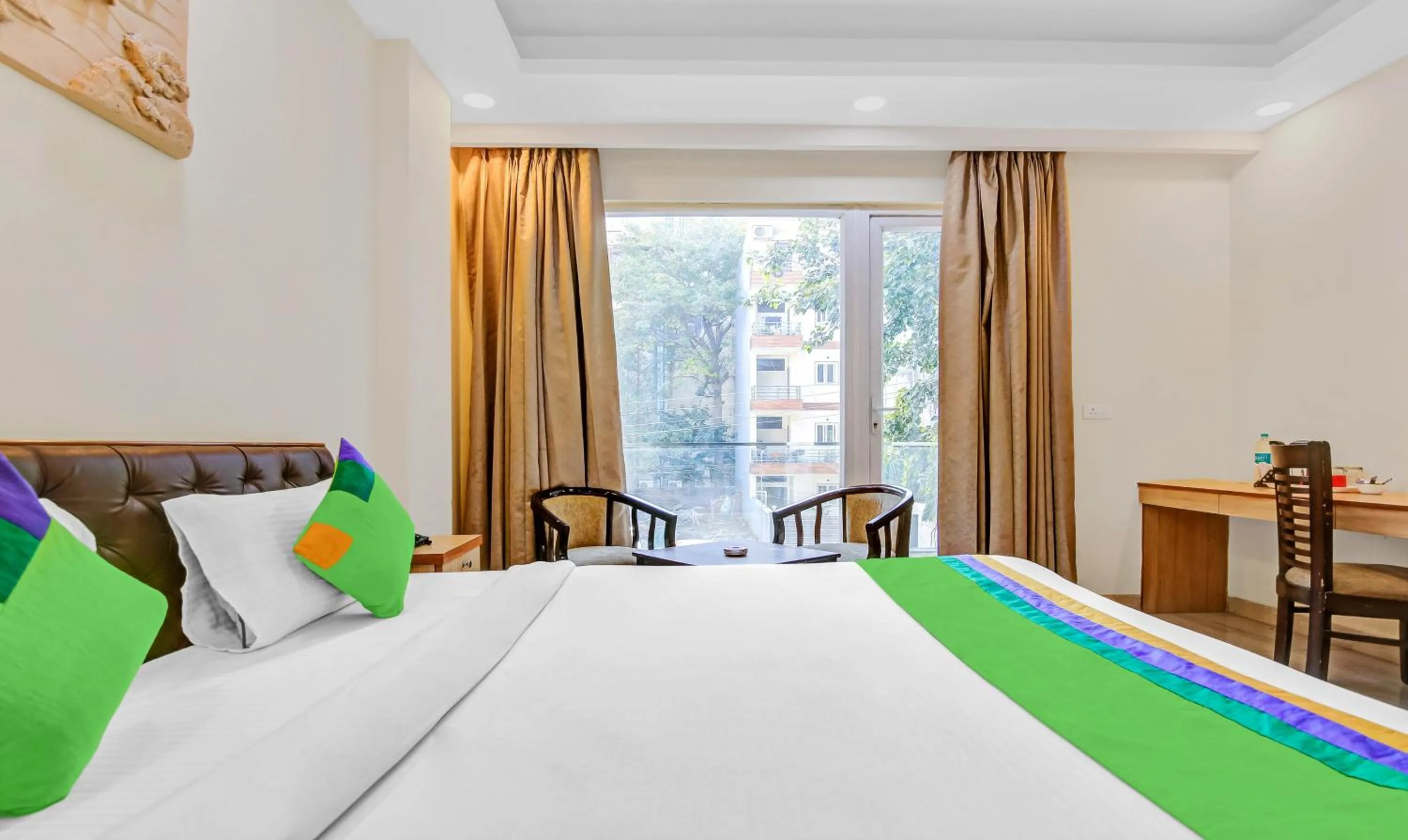 Bedroom, Bed in Treebo Sai Village Gold Souk - Sec 43