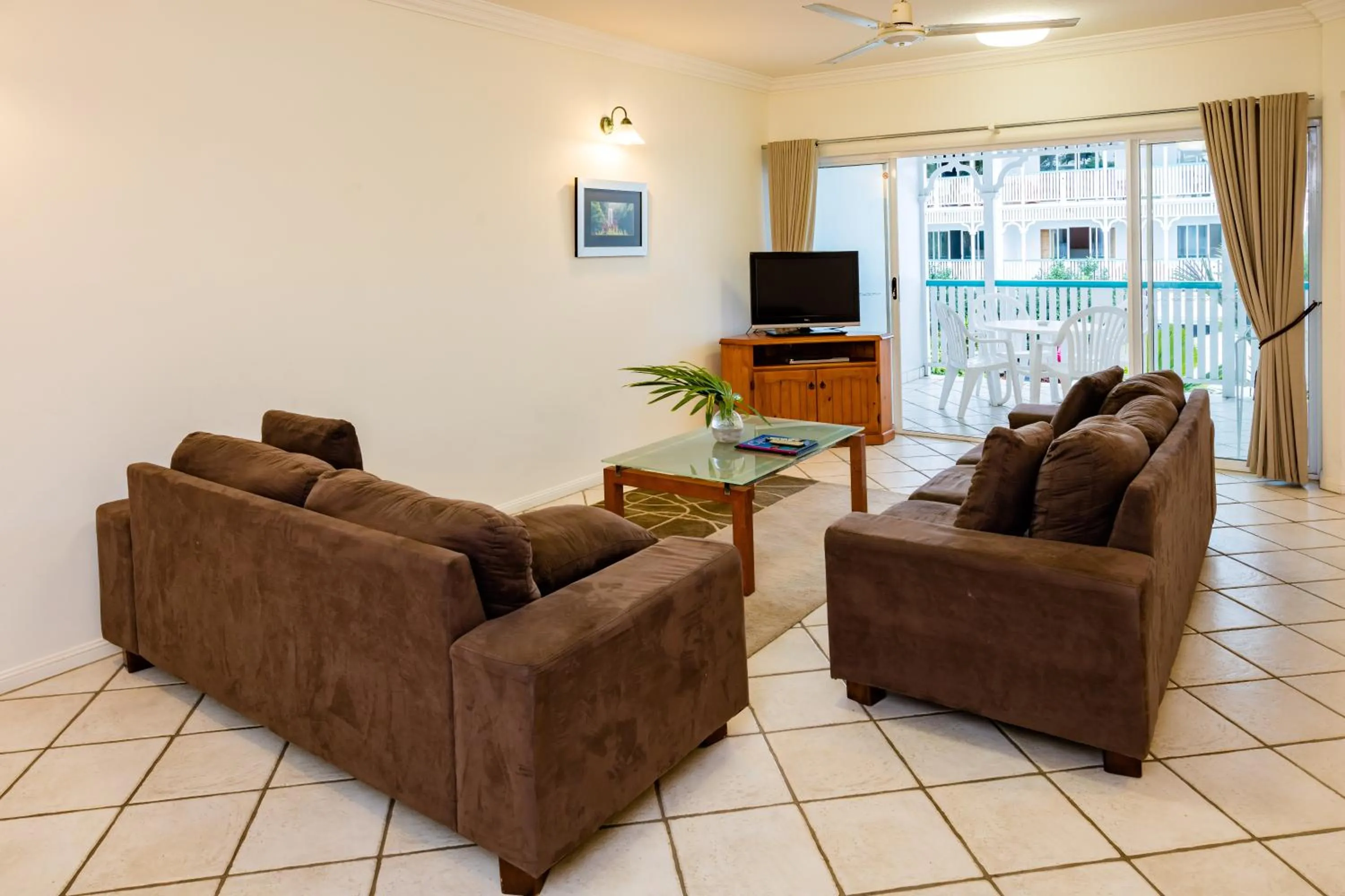 Living room in City Terraces Cairns