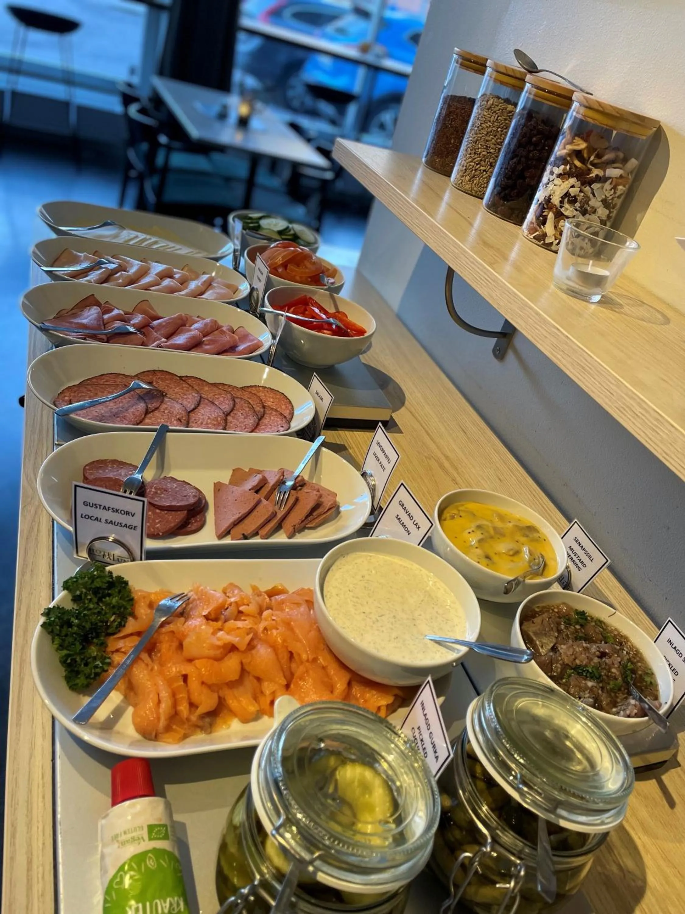 Buffet breakfast in Hotel Falun