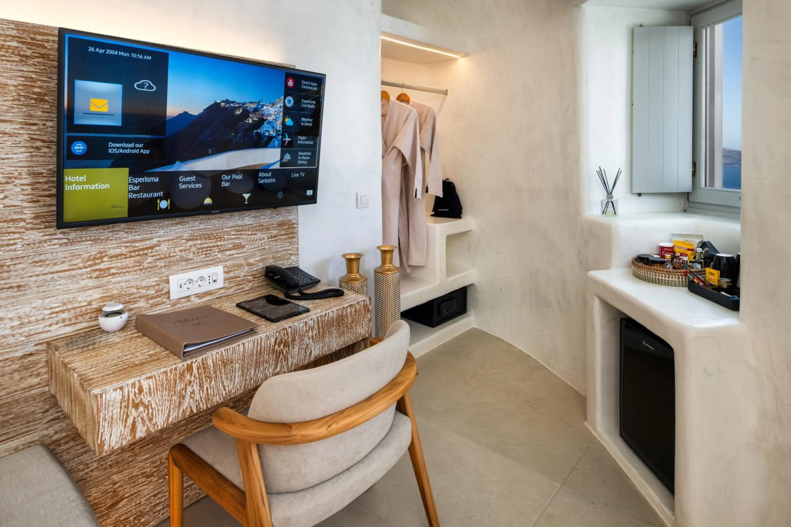 wardrobe in Athina Luxury Suites