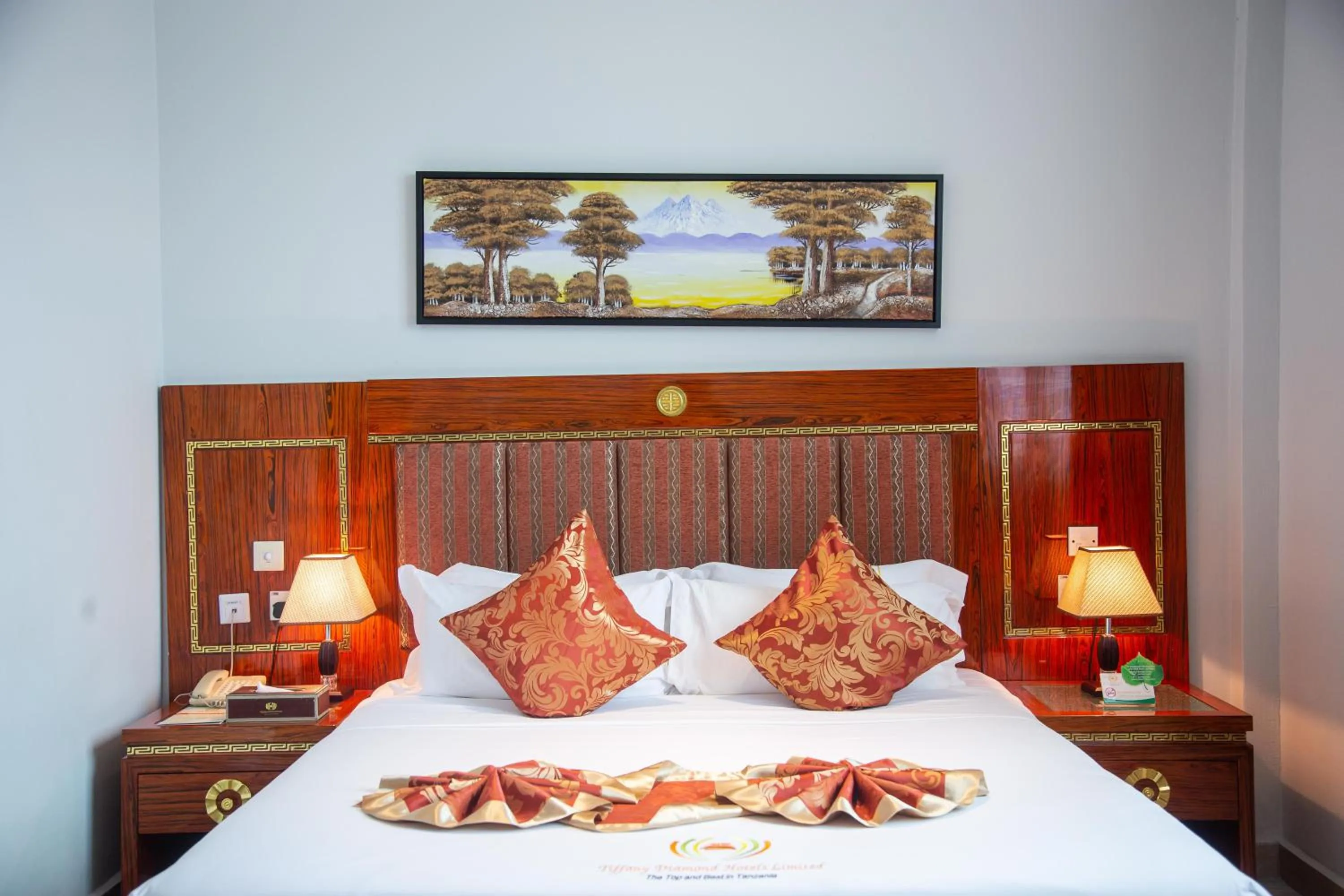 Bed in Tiffany Diamond Hotels LTD - Makunganya