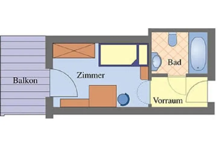 Floor plan in Hotel Neue Post