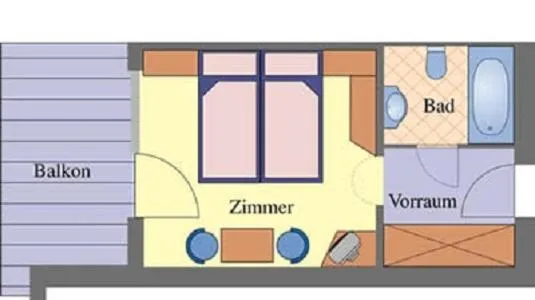 Floor plan in Hotel Neue Post