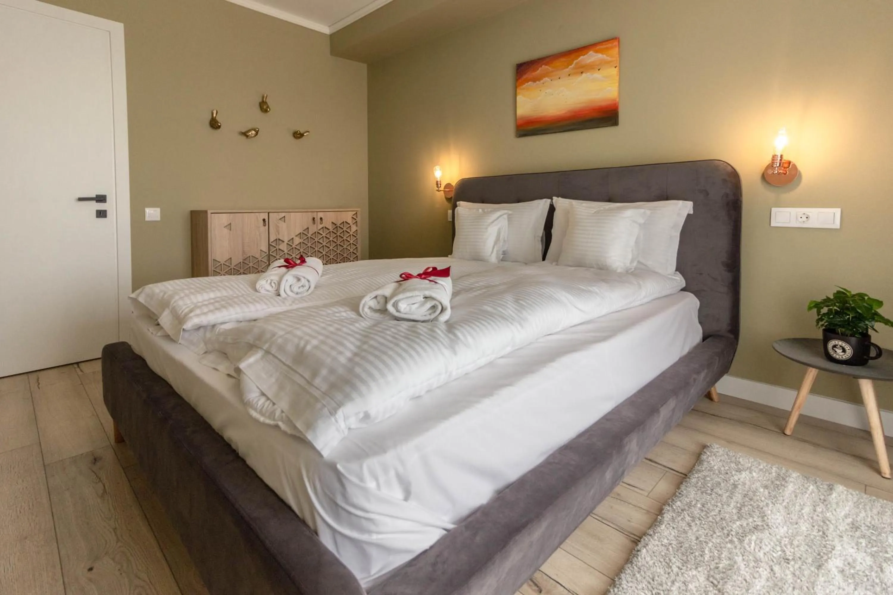 Bed in Ares ApartHotel