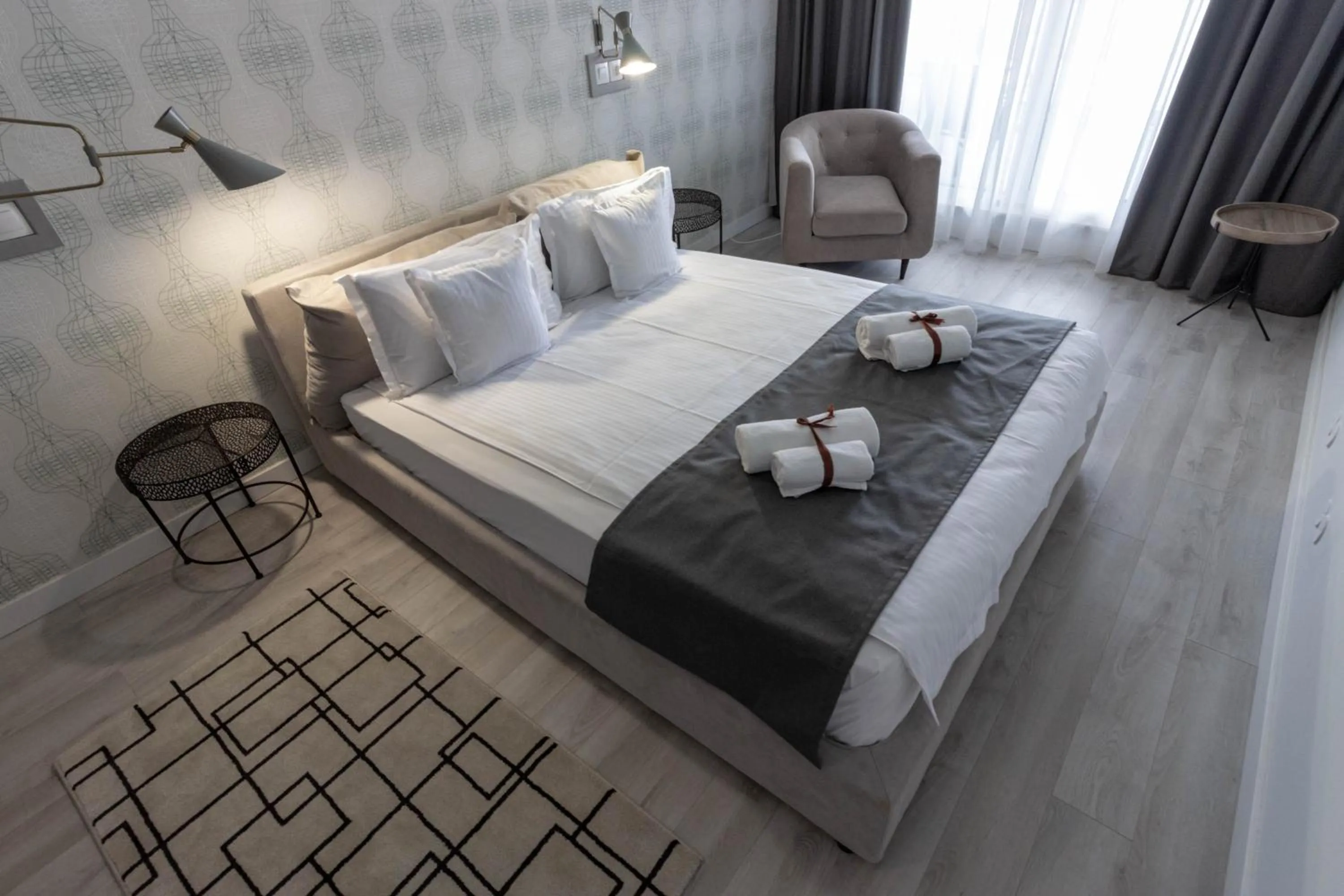 Bed in Ares ApartHotel