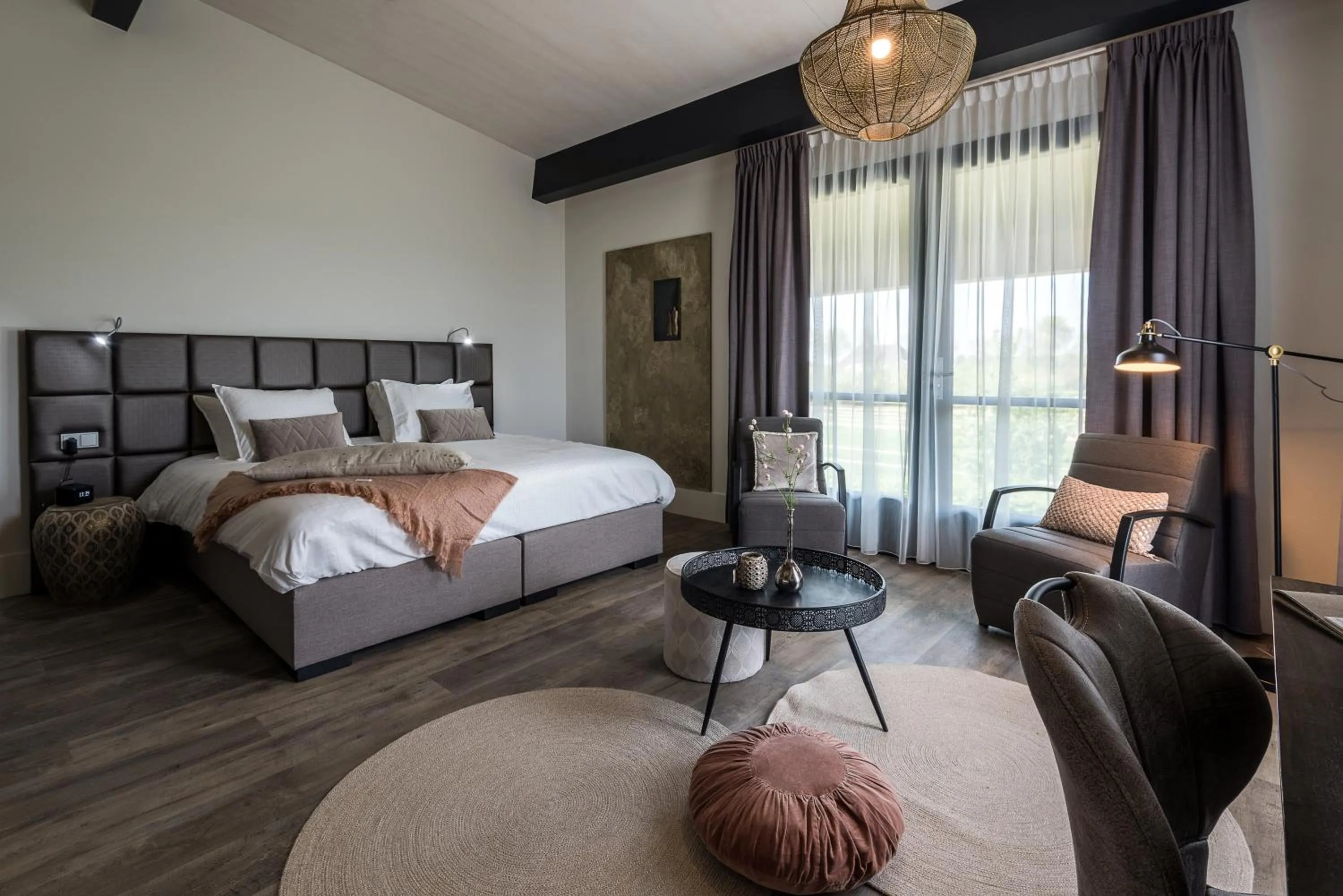 Bed in Fruitpark Hotel & Spa