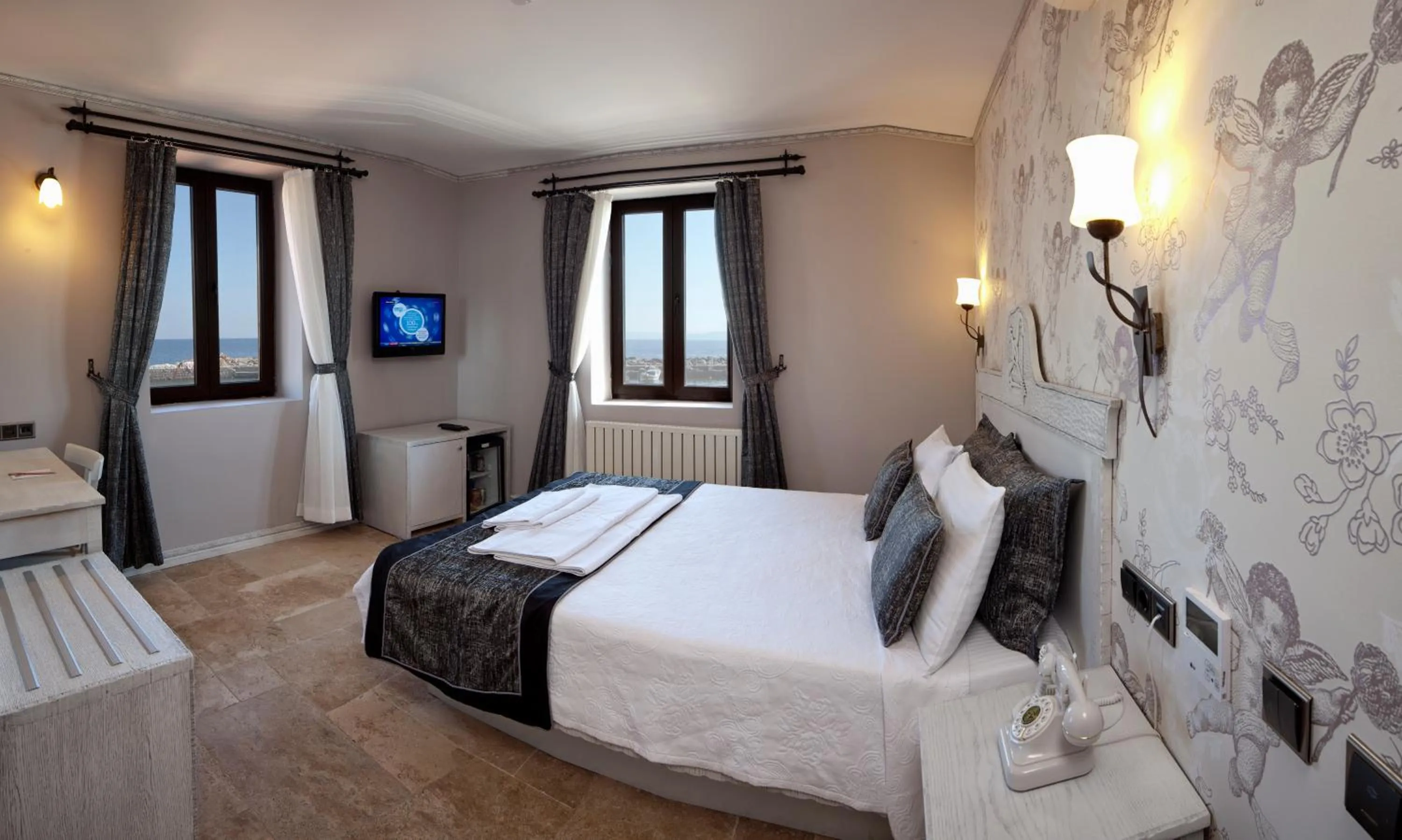 Photo of the whole room, Bed in Assos Behram Special Class Hotel Adults Only