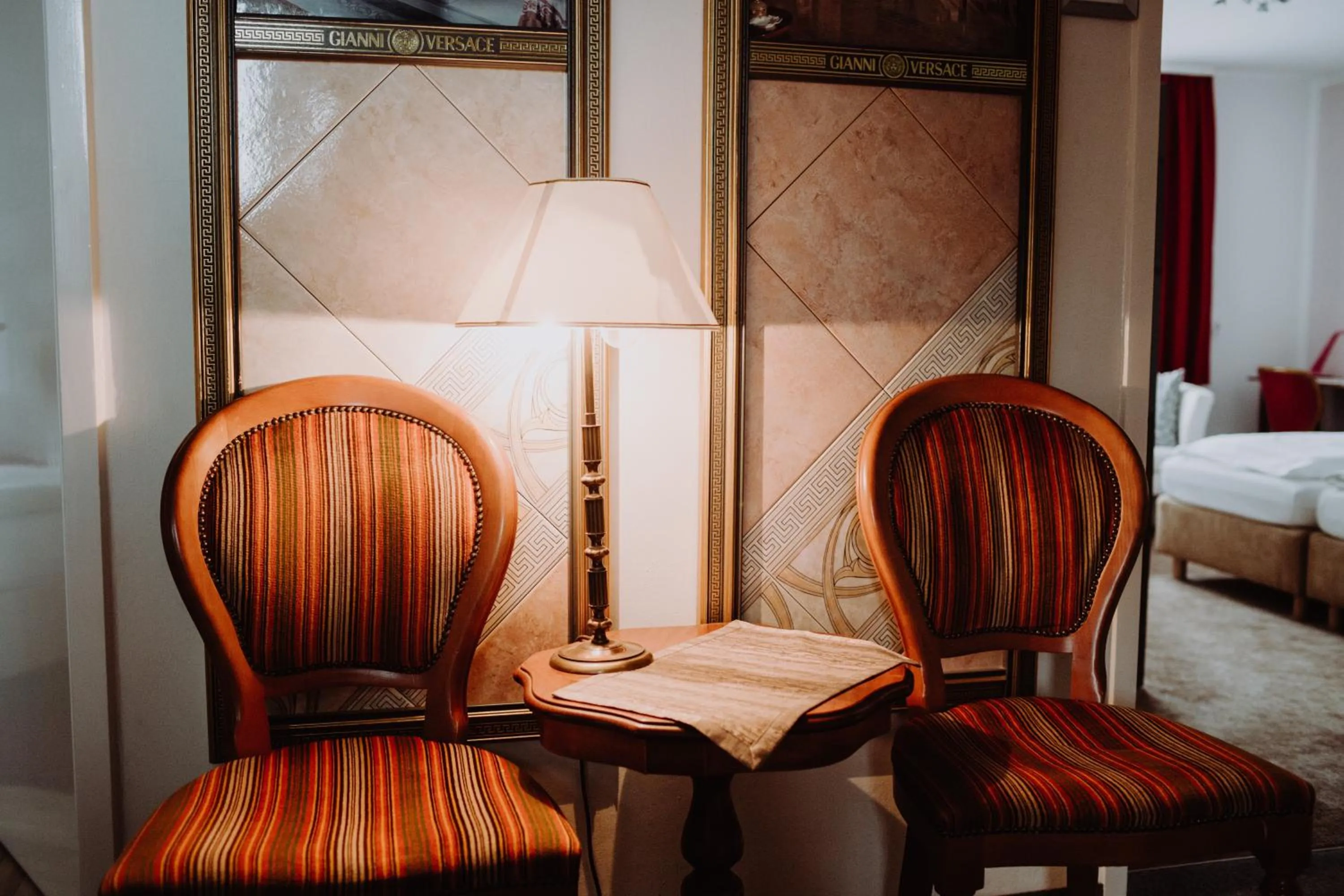 Bed in Hotel Moorbadstuben