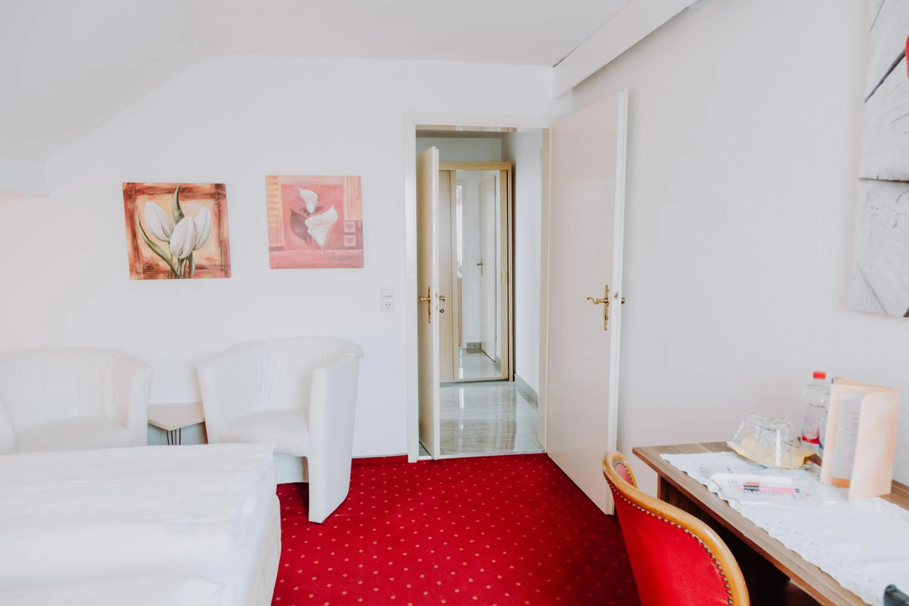 Bed in Hotel Moorbadstuben