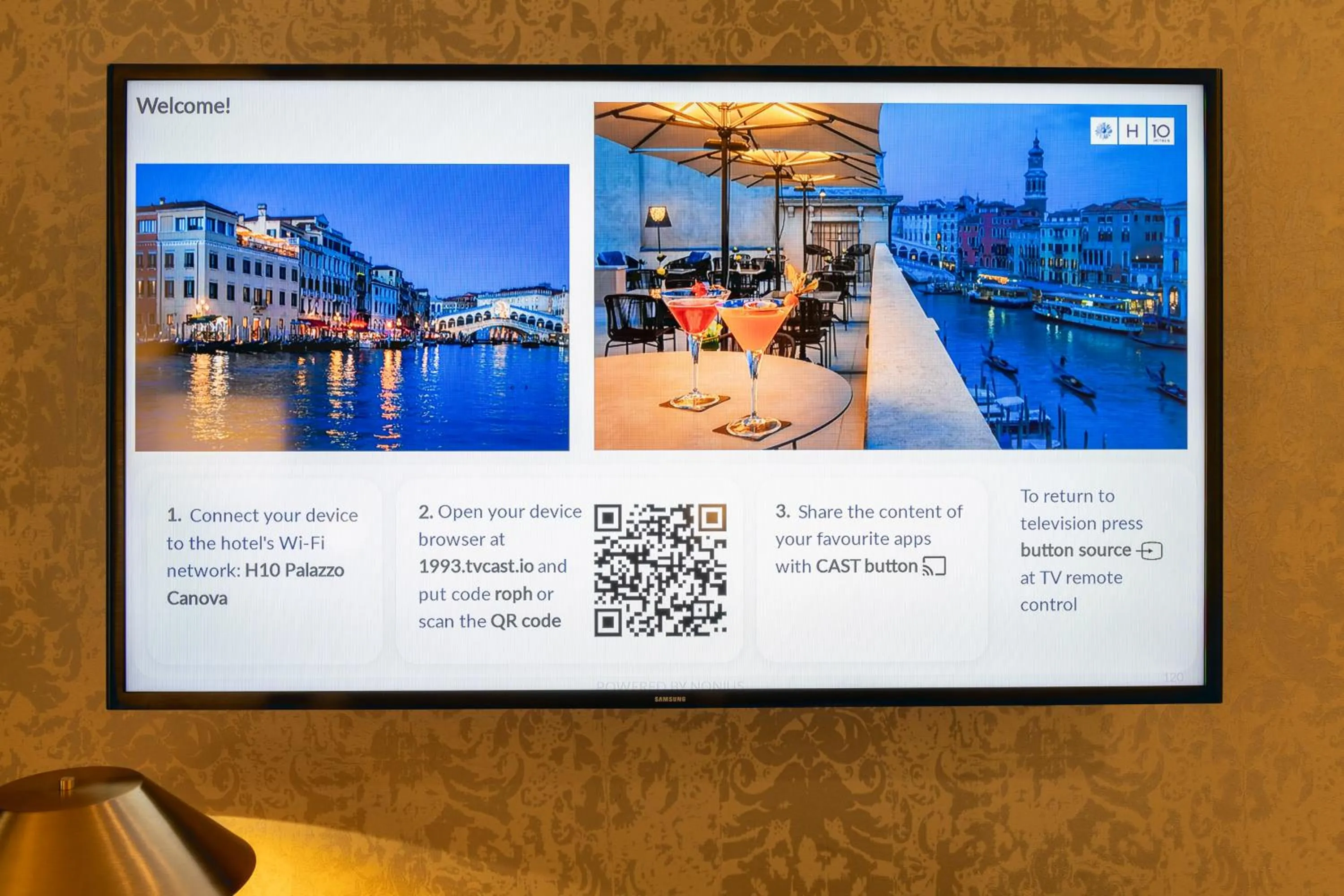 TV and multimedia in H10 Palazzo Canova