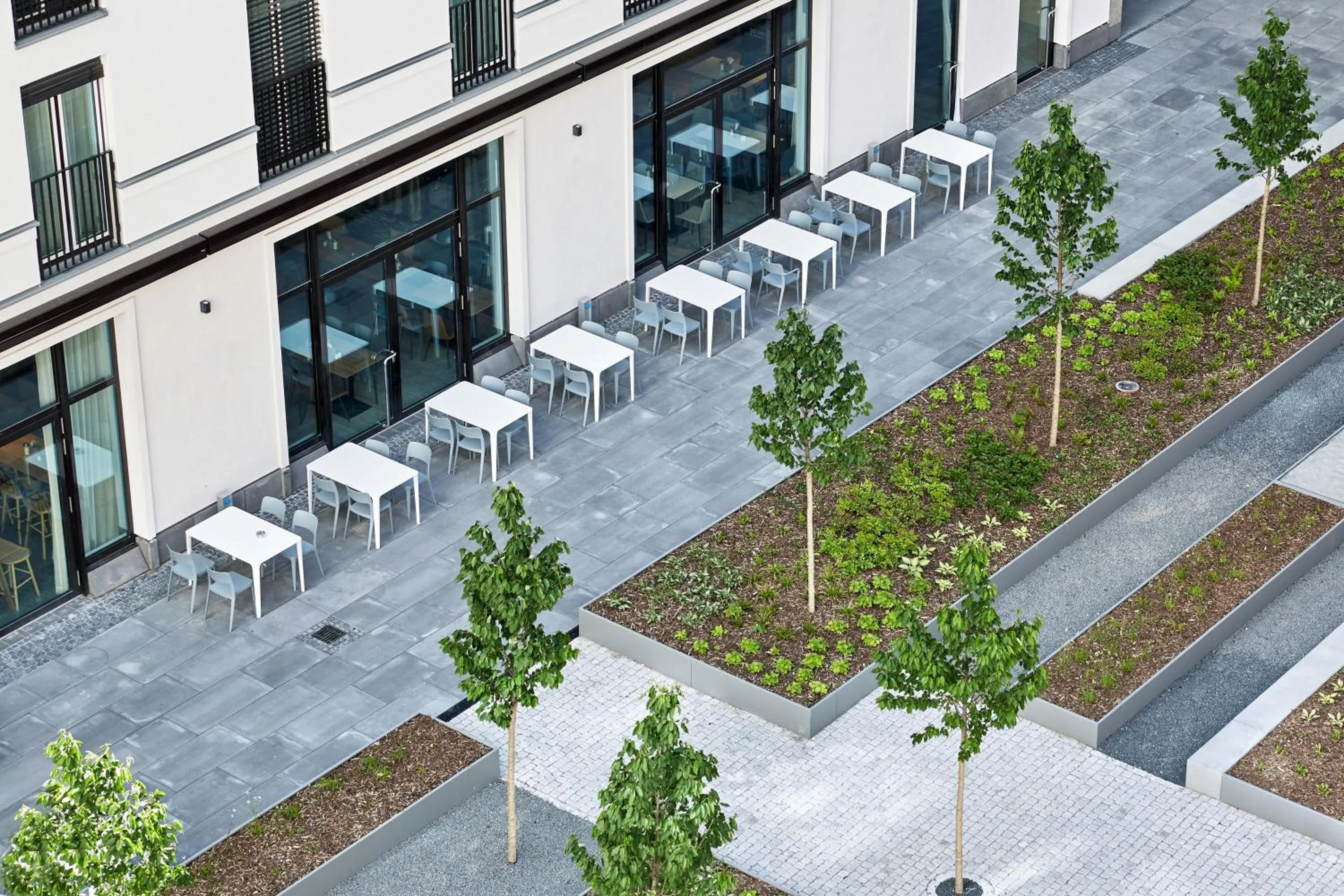 Patio in H2 Hotel München Olympiapark