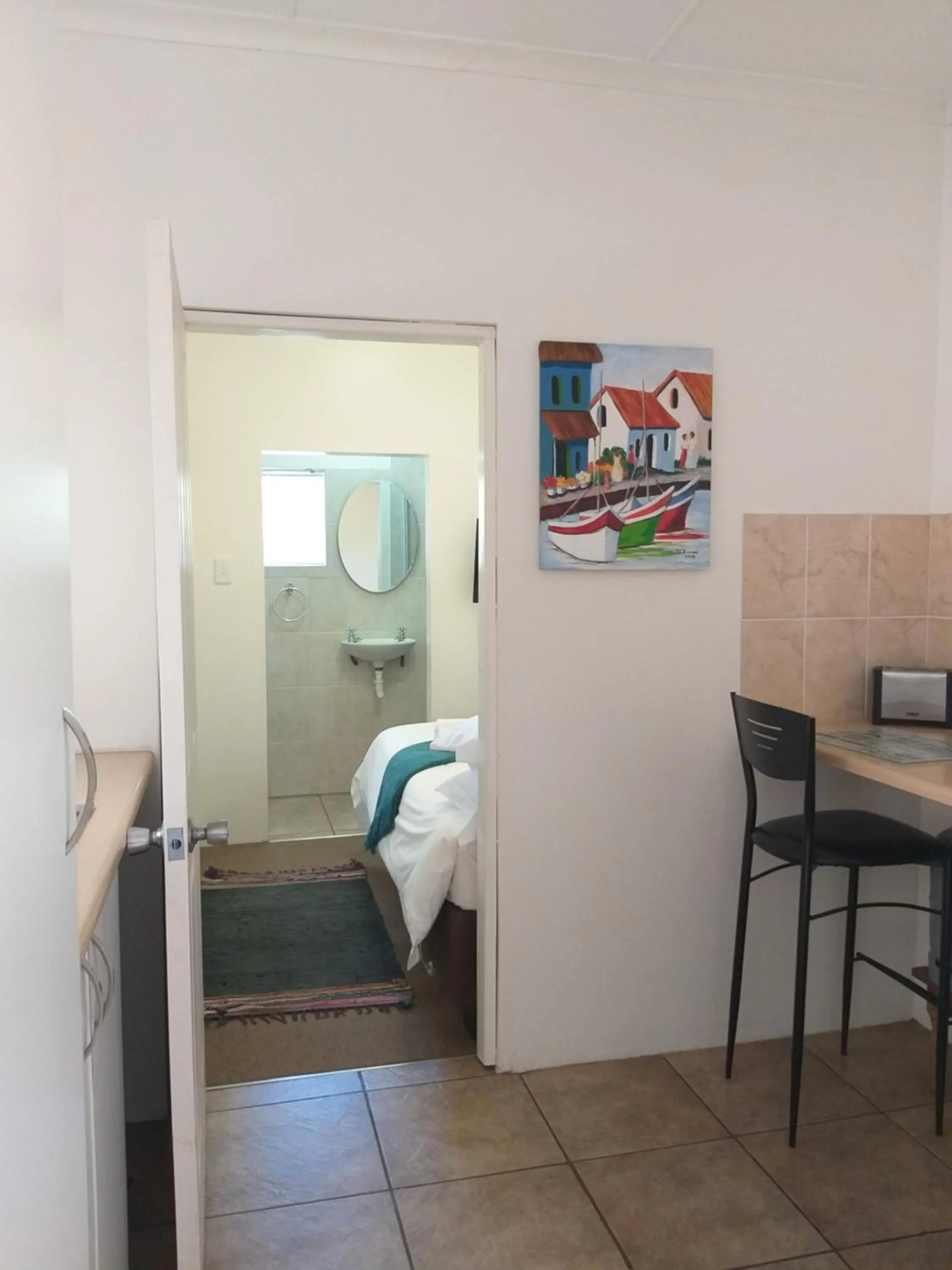 Bed in a Dam's View Accommodation