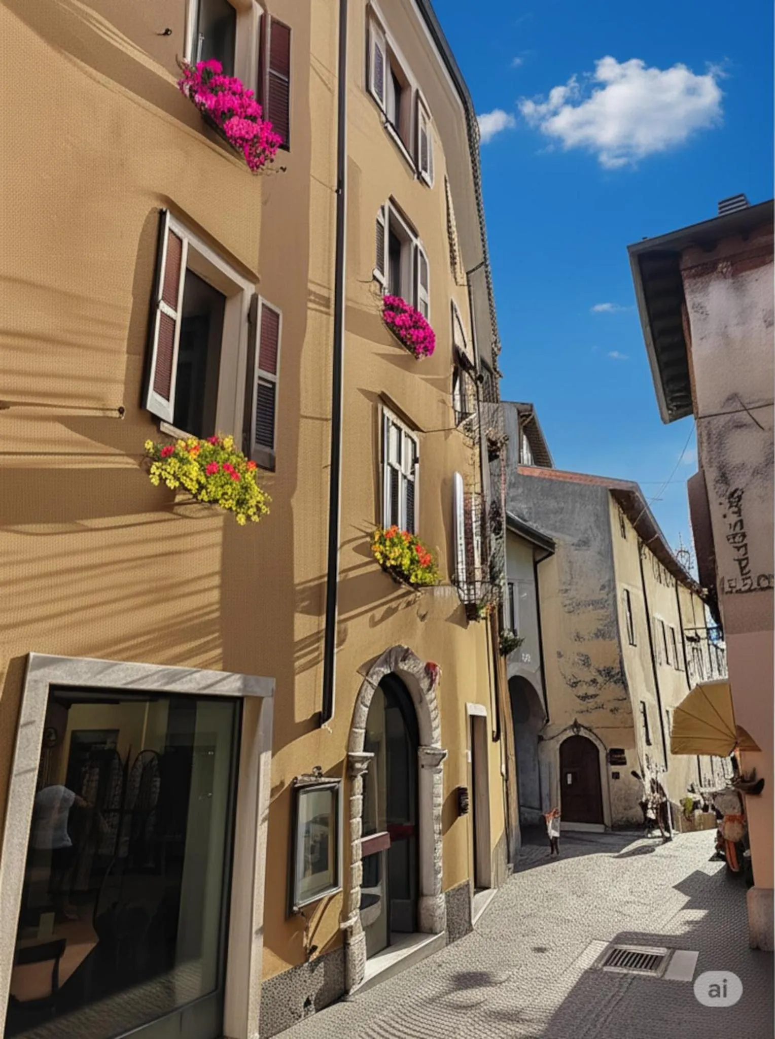 Property building in Hotel Modena old town