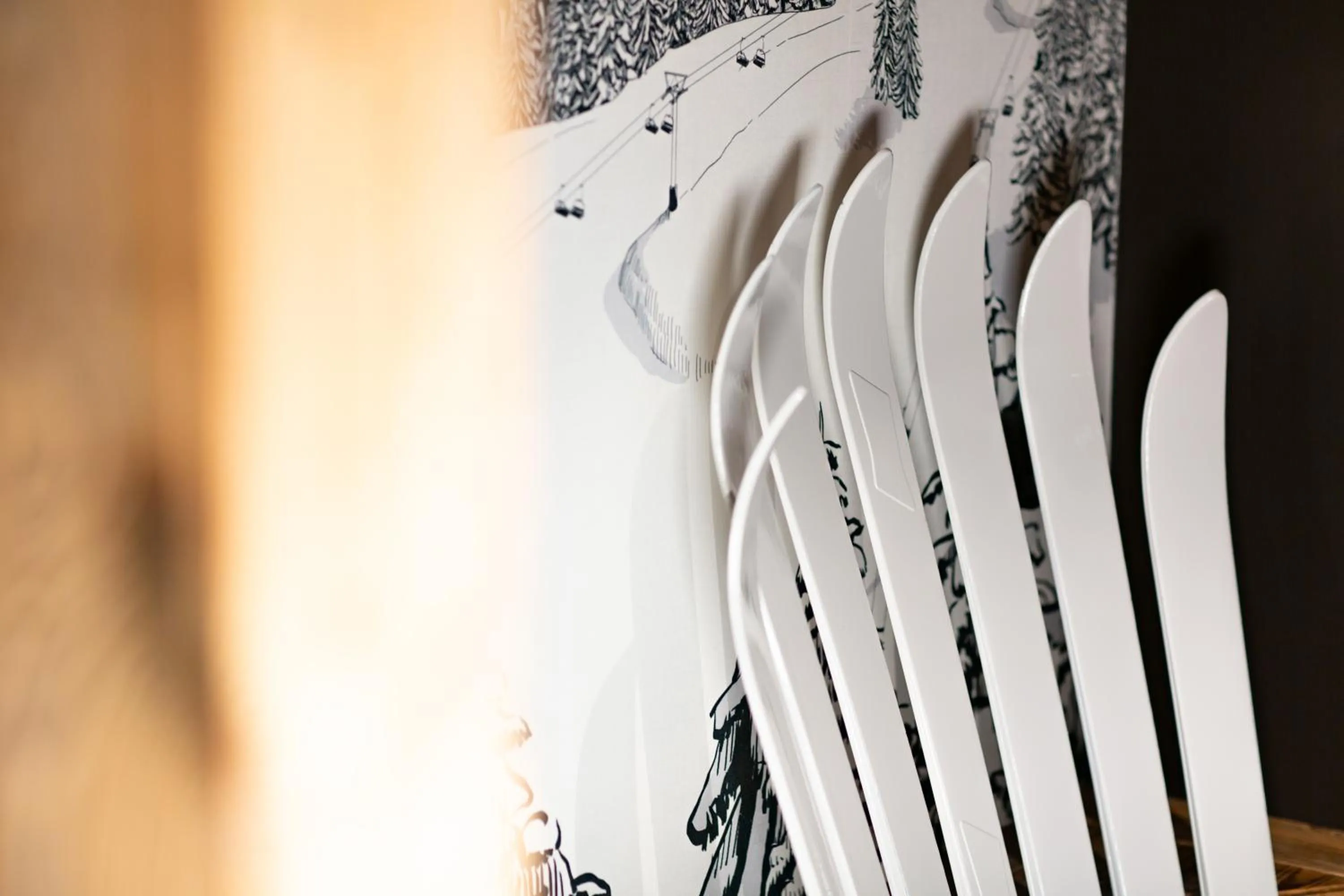 Decorative detail in Hôtel Névé