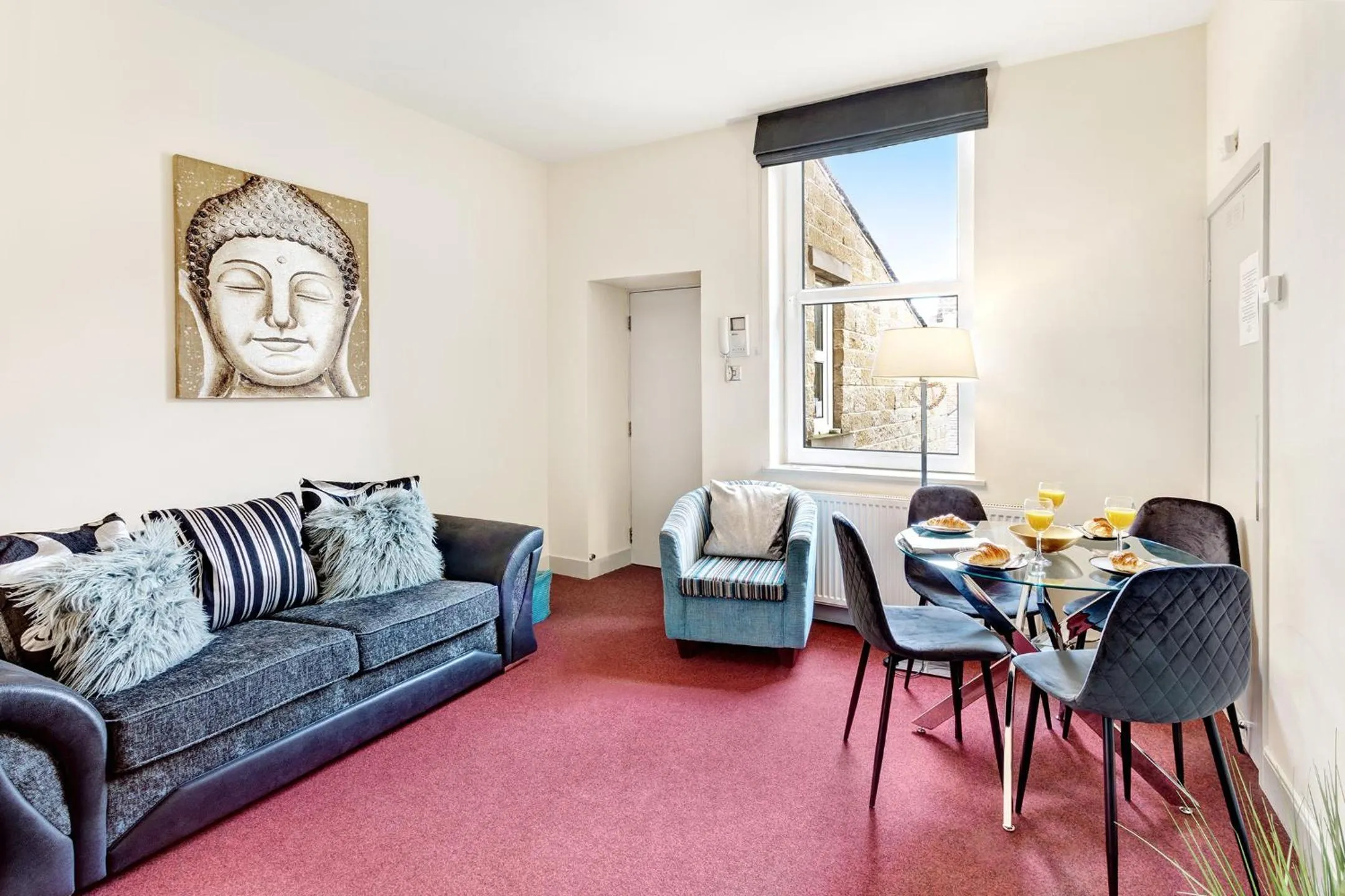 Living room in Granville Apartments Harrogate