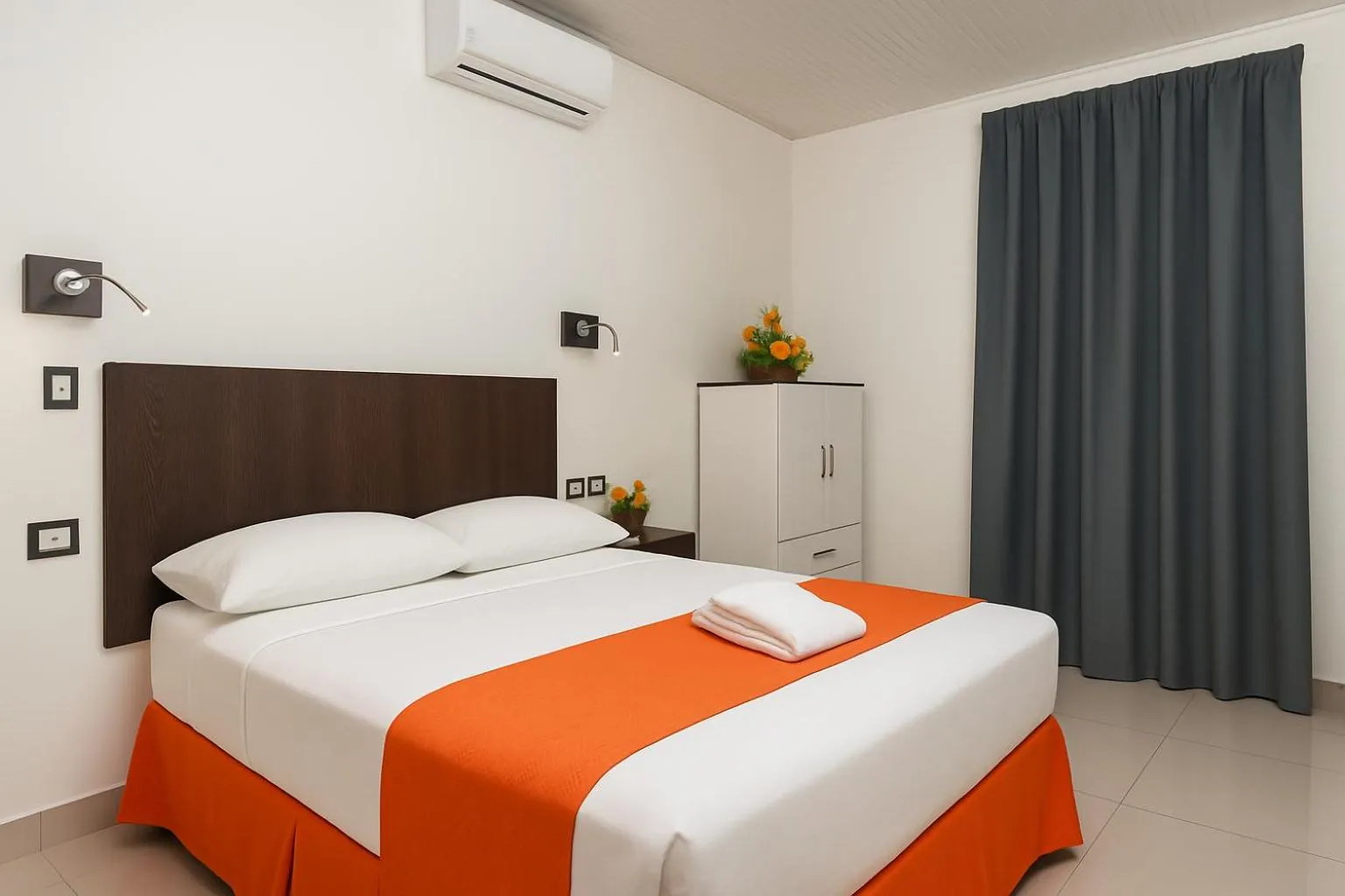 Bed in Hotel Milan Costa Rica