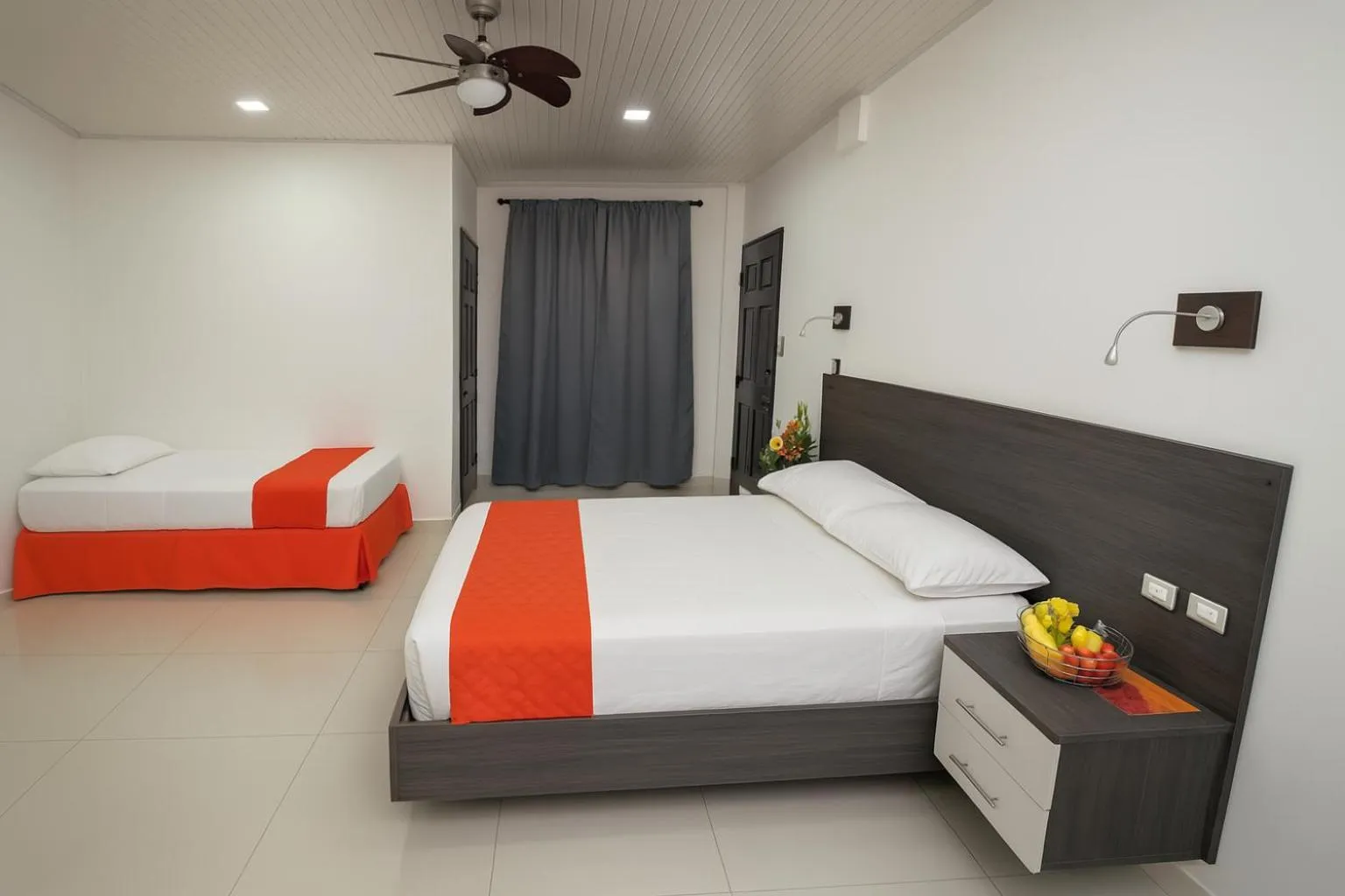 Bed in Hotel Milan Costa Rica