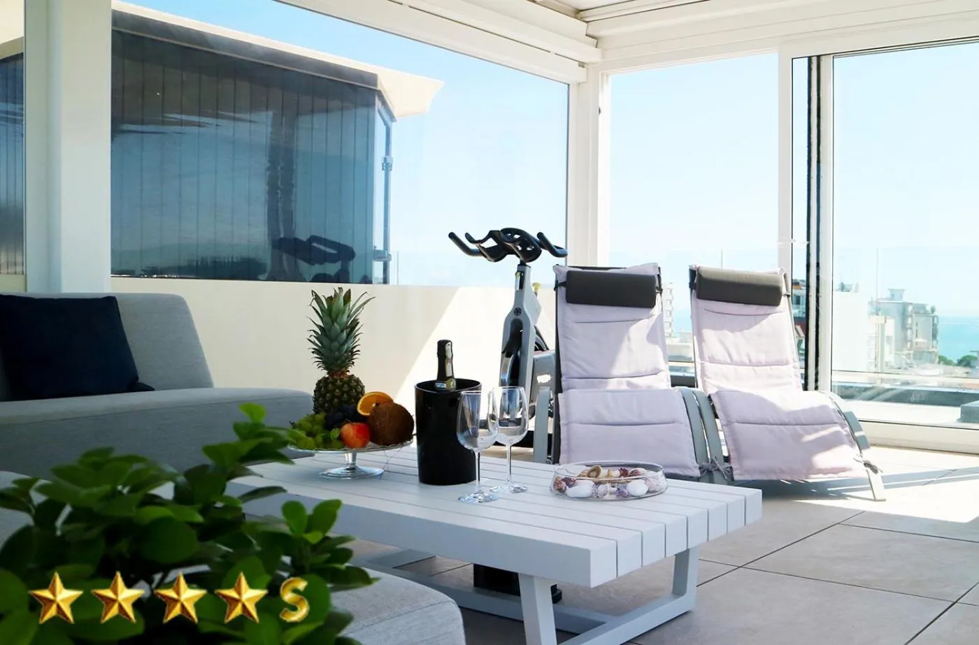 Balcony/Terrace in Hotel Rossini 4S