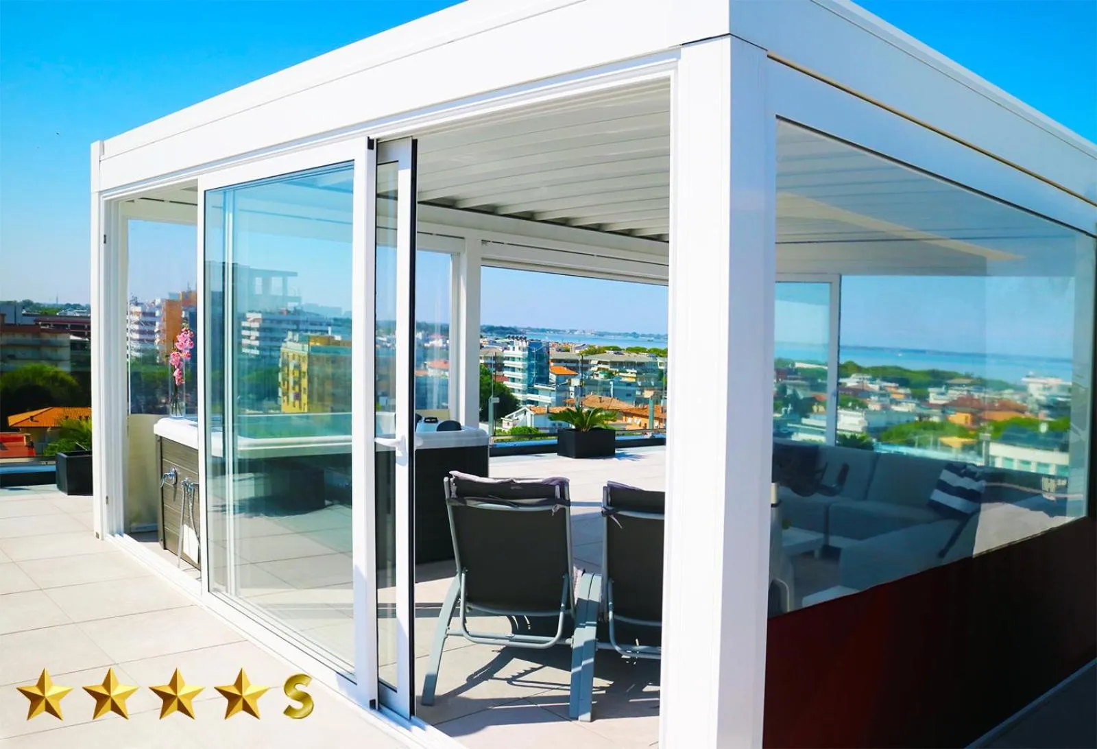 Balcony/Terrace in Hotel Rossini 4S