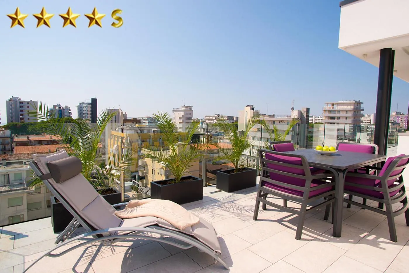 Balcony/Terrace in Hotel Rossini 4S