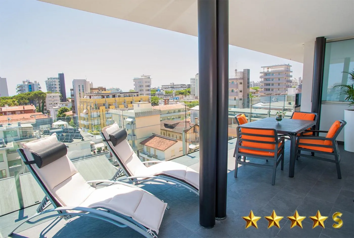 Balcony/Terrace in Hotel Rossini 4S