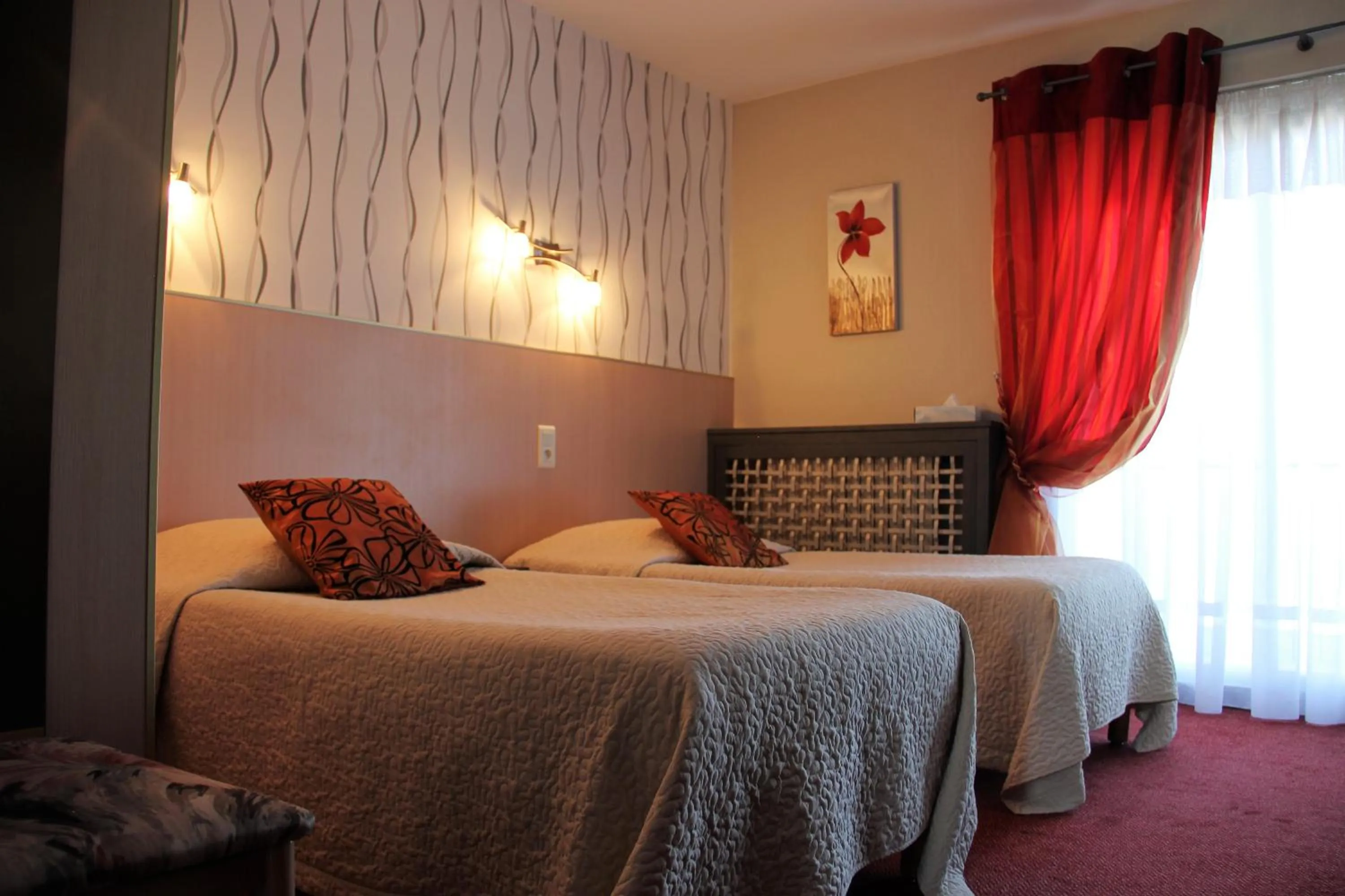 Bed in Hôtel Restaurant le Panorama