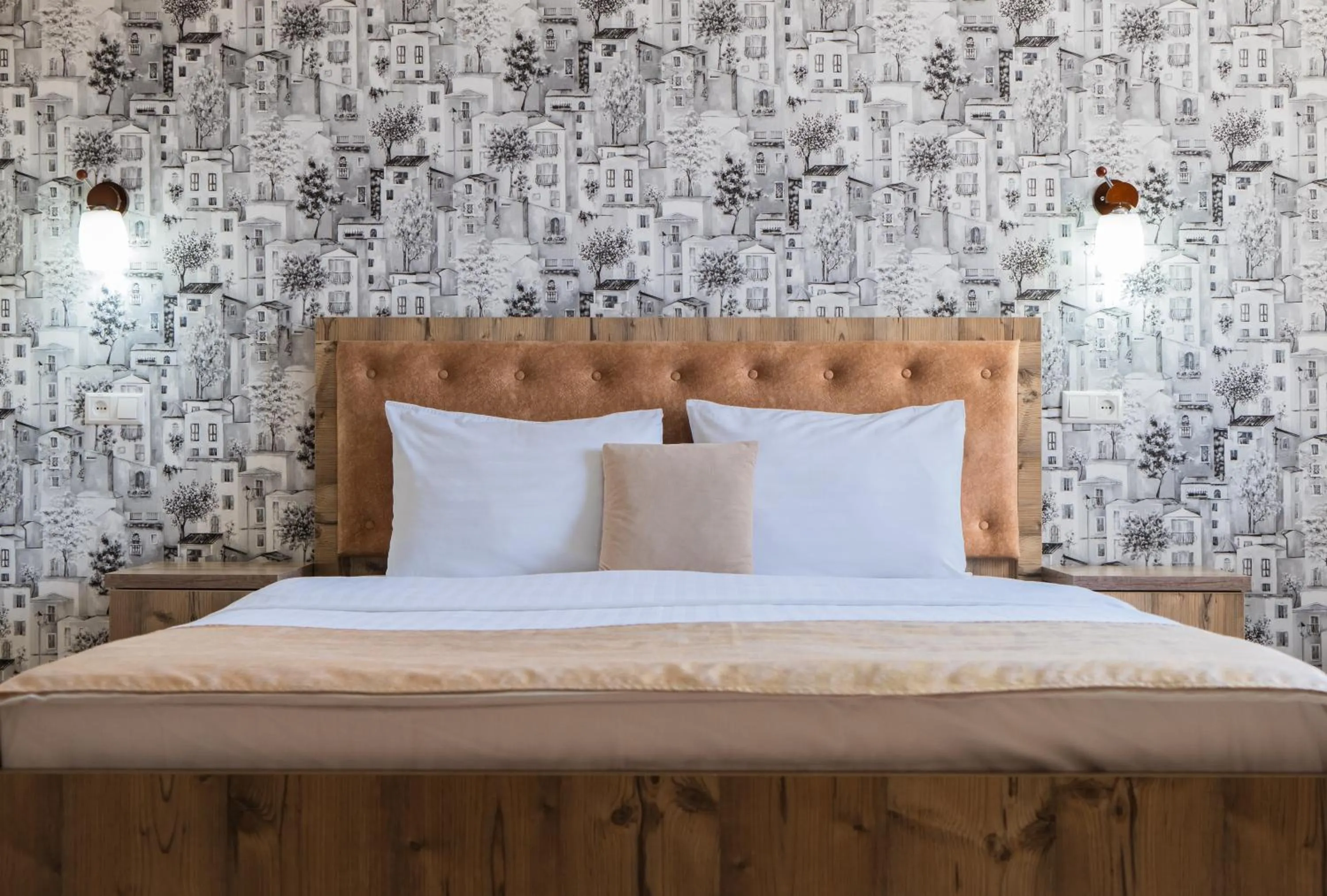 Bed in TOURIST INN hotel