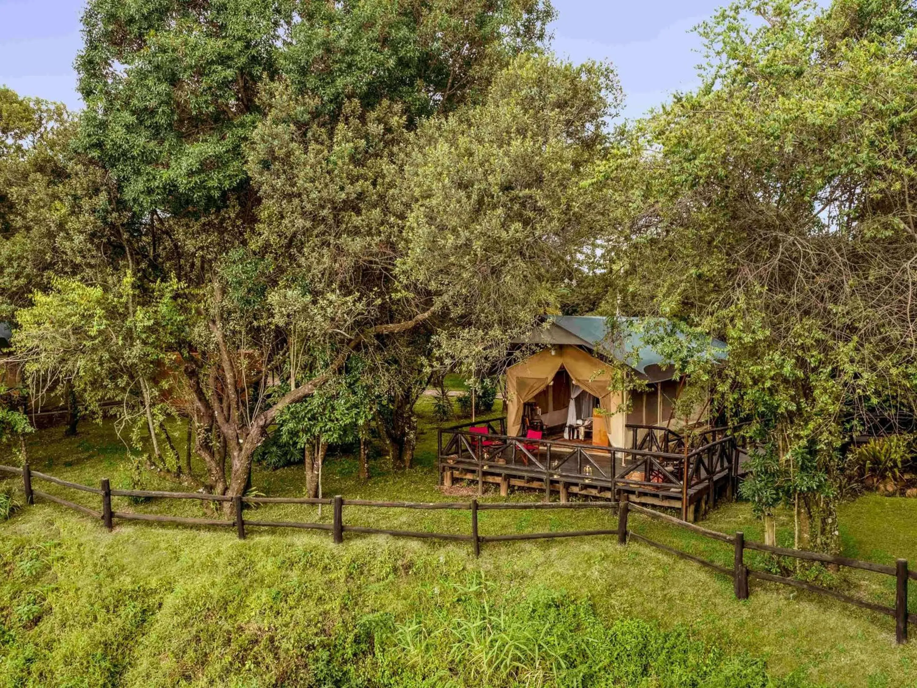 Deluxe Riverfront Tent with Queen Bed - single occupancy in Fairmont Mara Safari Club Deluxe Riverfront Tent with Queen Bed - single occupancy in Fairmont Mara Safari Club