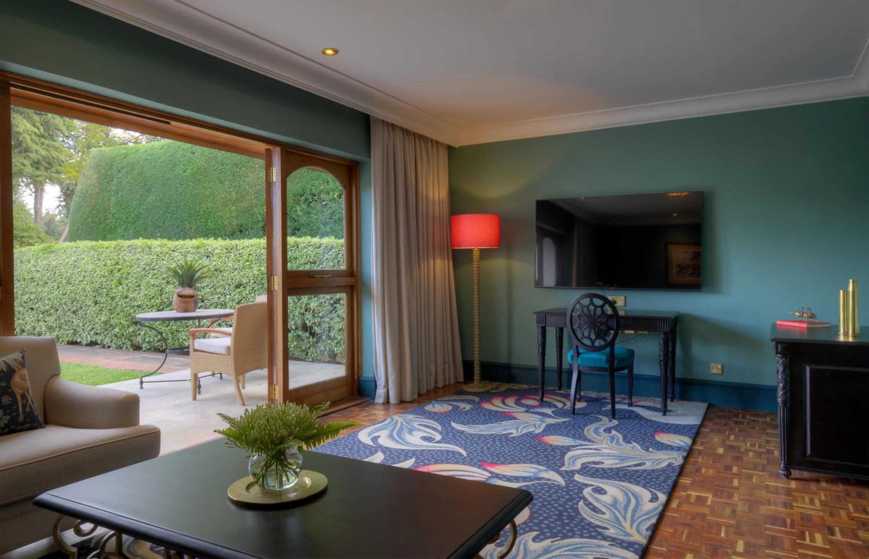 Communal lounge/ TV room in Fairmont Mount Kenya Safari Club