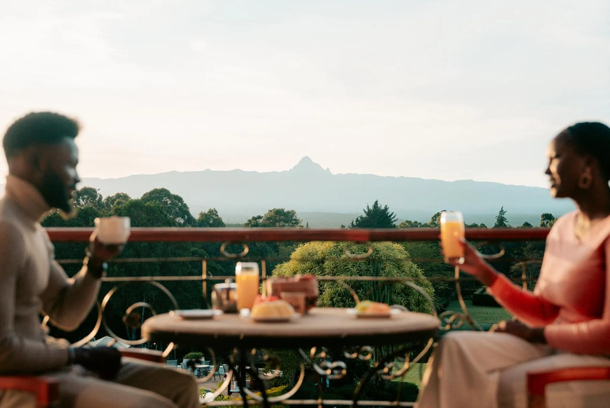 Mountain view in Fairmont Mount Kenya Safari Club