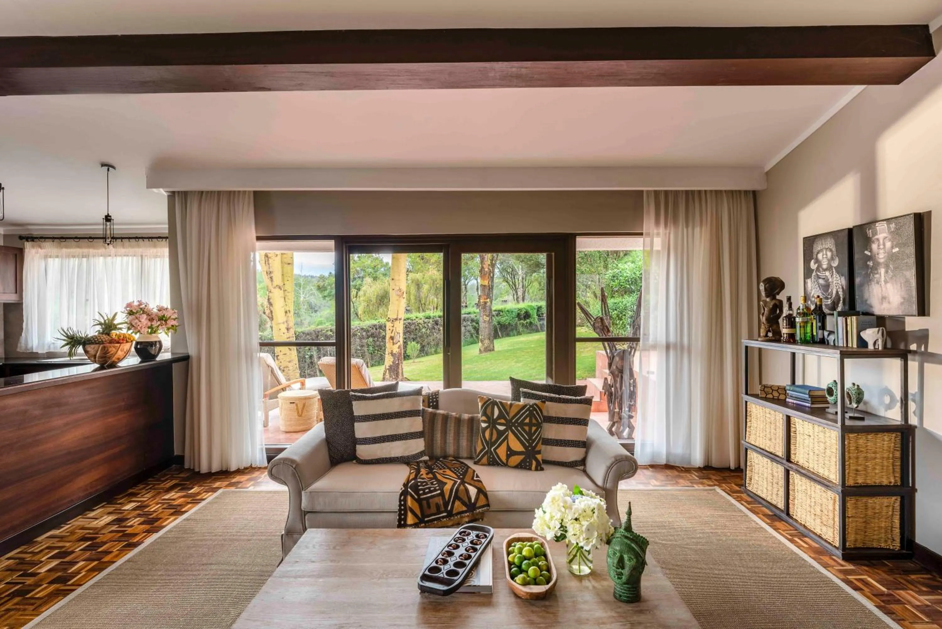 Living room in Fairmont Mount Kenya Safari Club