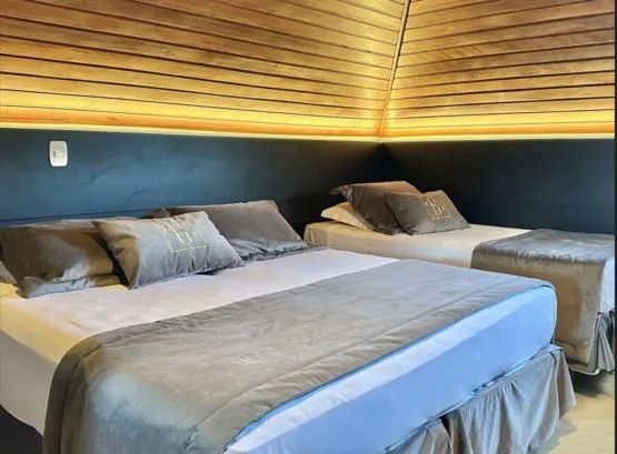 Bed in Hotel Glamour da Serra